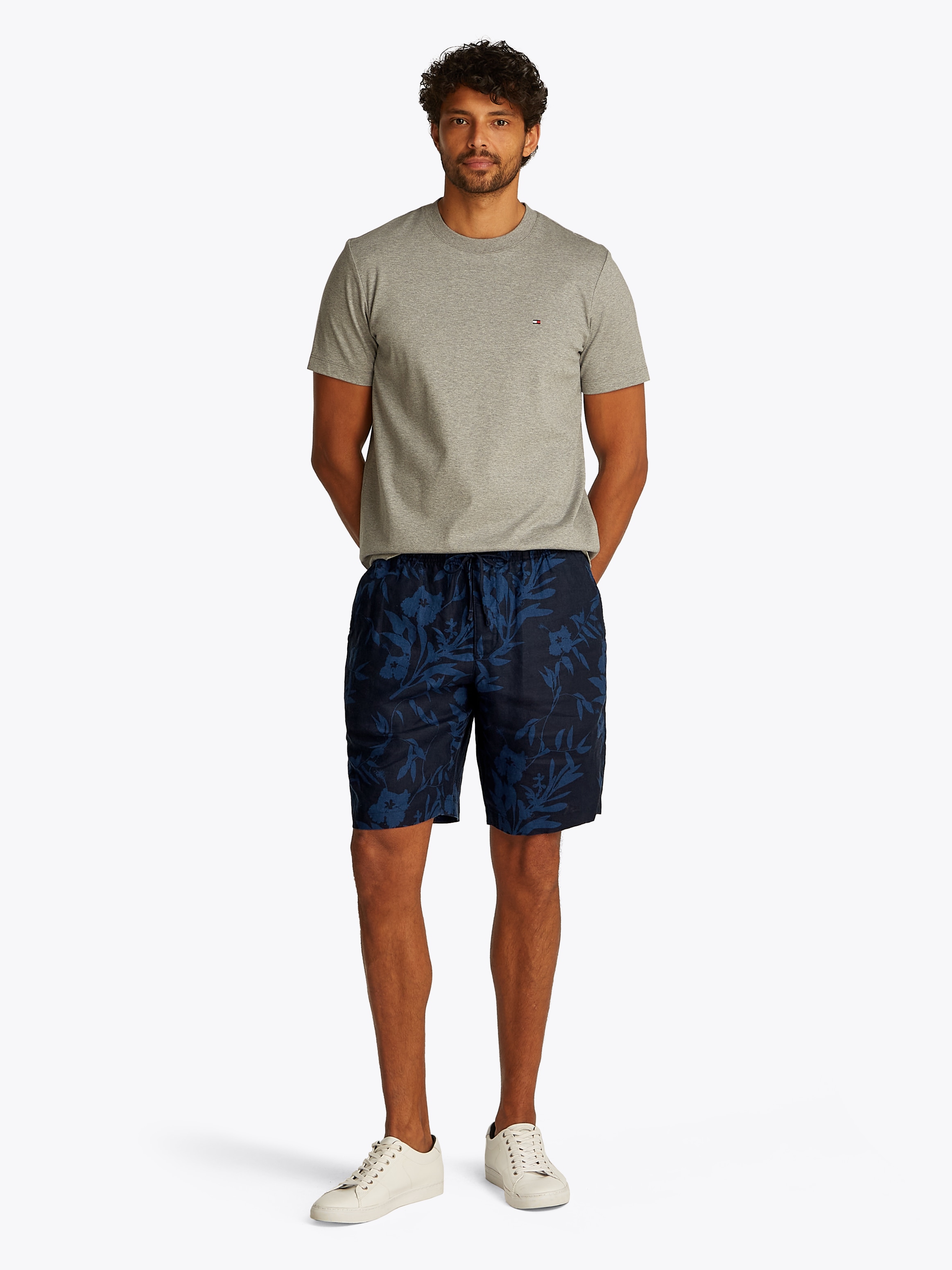 Tommy Hilfiger Shorts »HARLEM PO LINEN PRINT SHORT«, mit Allover Print