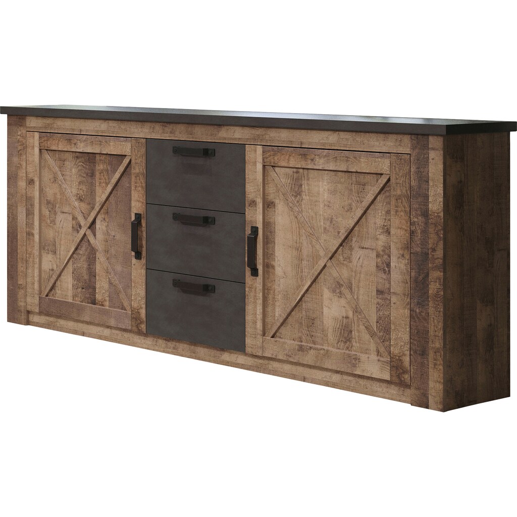 trendteam Sideboard »Granada«, Diagonale Sprossen