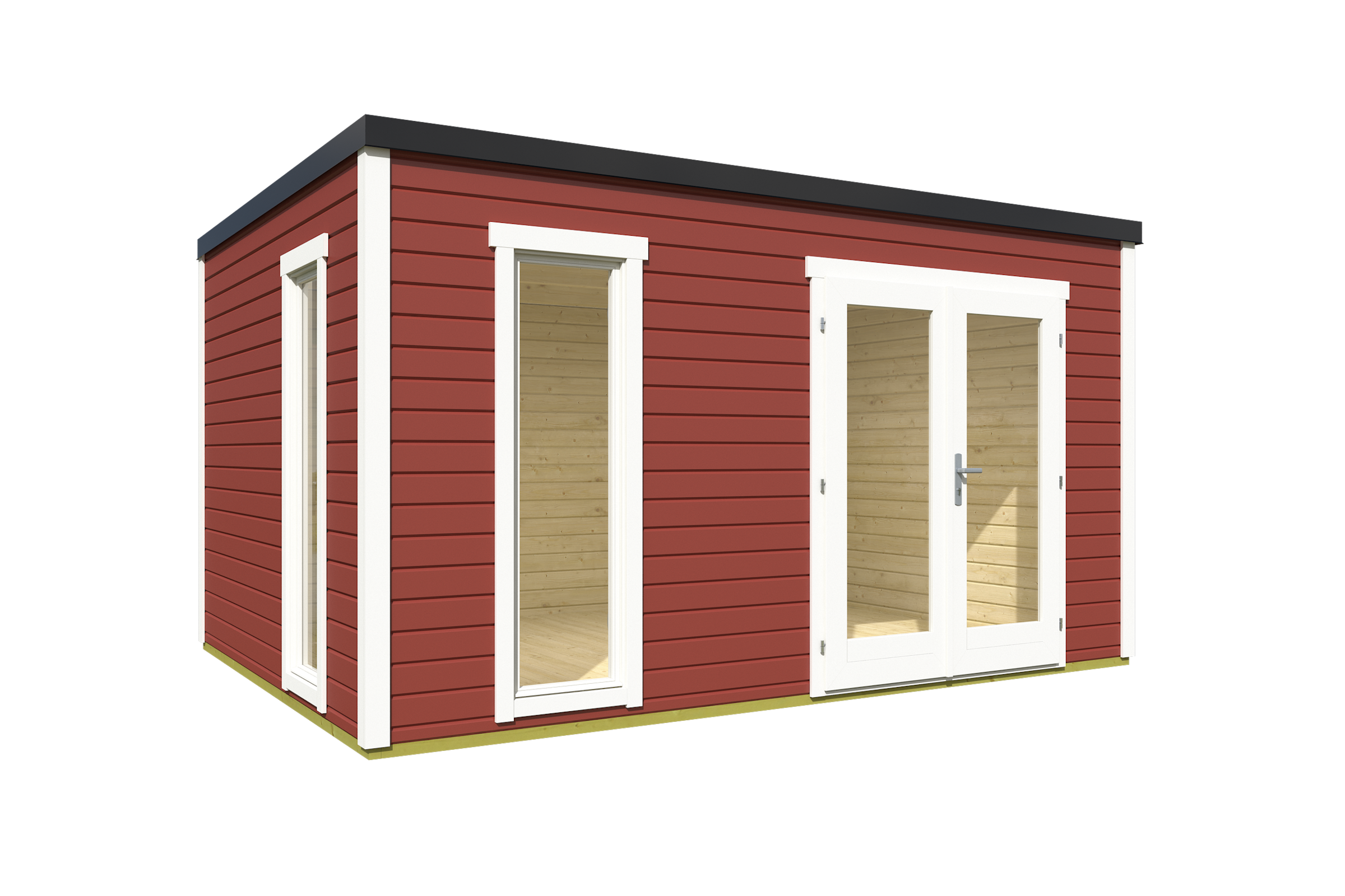 Nordic Holz Gartenhaus »Palermo 4«, mit großen Glasflächen