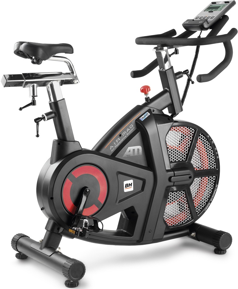 BH Fitness Air Bike »Indoorbike I.AirMag H9122I«, (mit Tablet-Halterung), Schwungmasse ca. 18 kg, 16 Widerstandsstufen