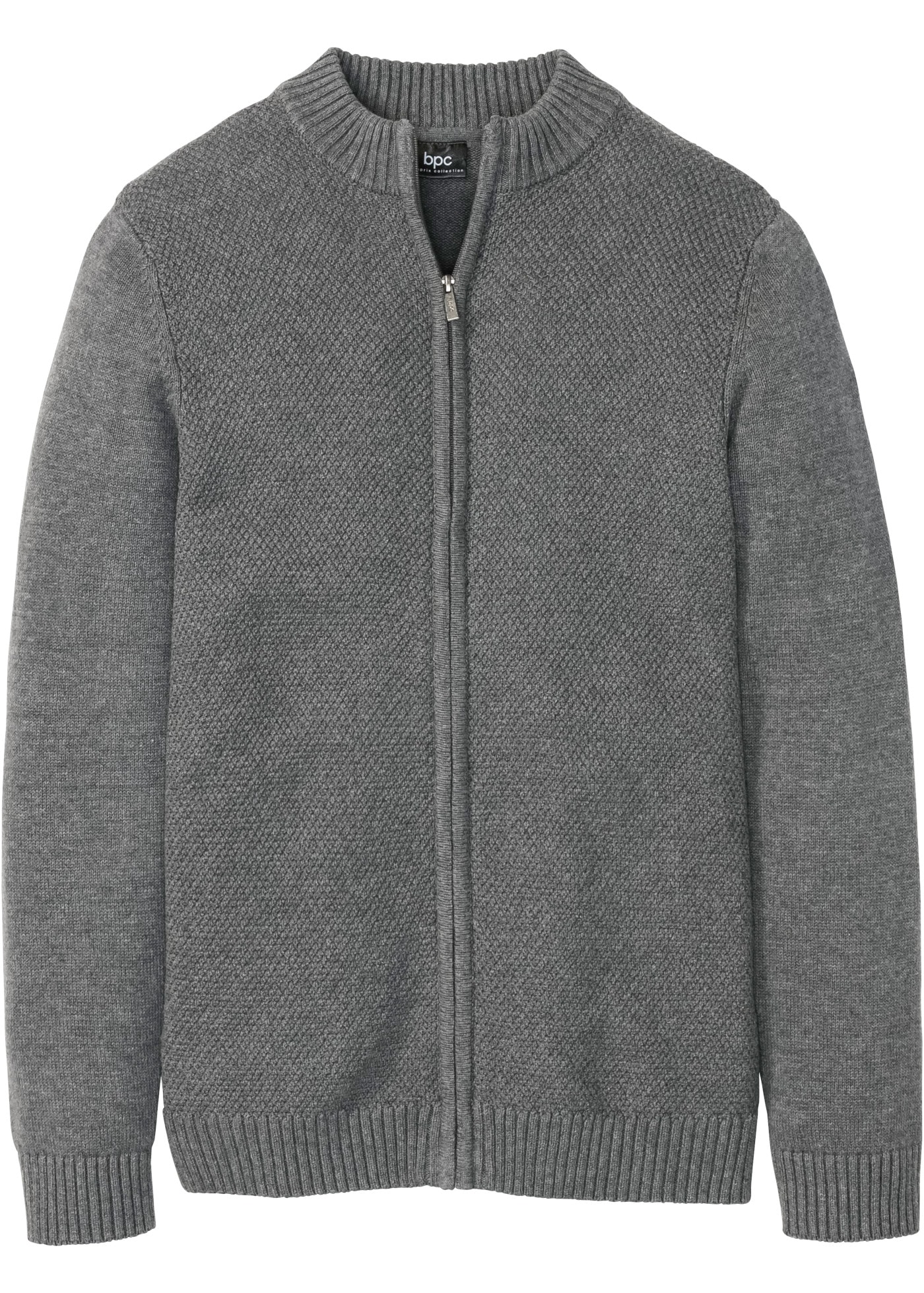 bonprix Strickjacke »Feinstrickjacke aus reiner Baumwolle« aus Feinstrick, mit Stehkragen, Regular Fit, im Casual-Stil
