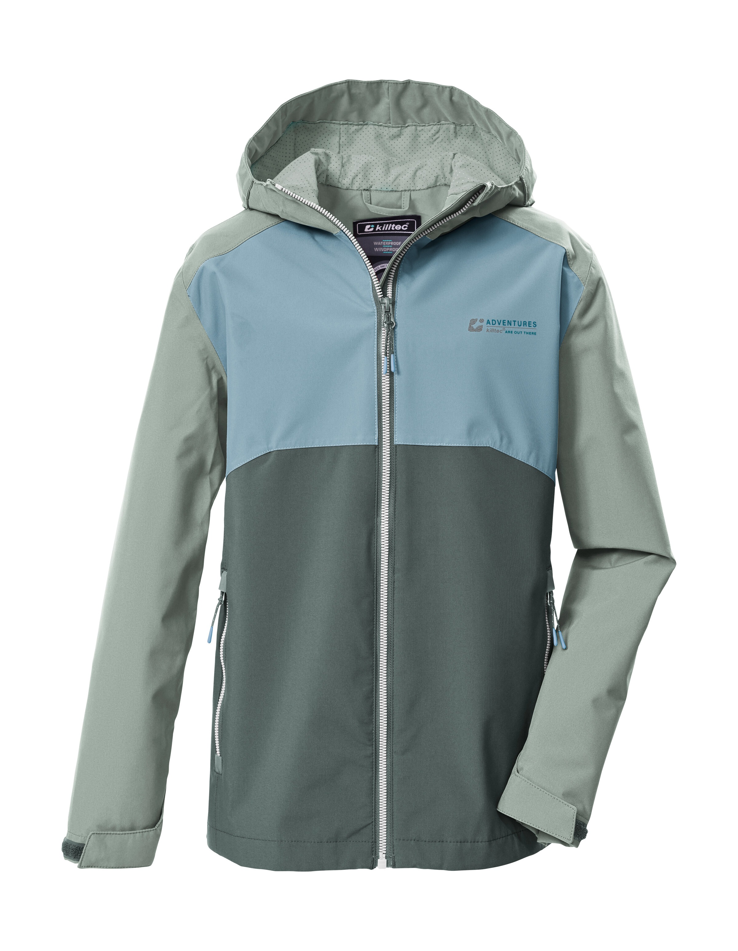 Killtec Funktionsjacke "KOS 147 BYS JCKT" Kinderjacke, wasserdicht, Colourblock, Teflon EcoElite™ imprägniert