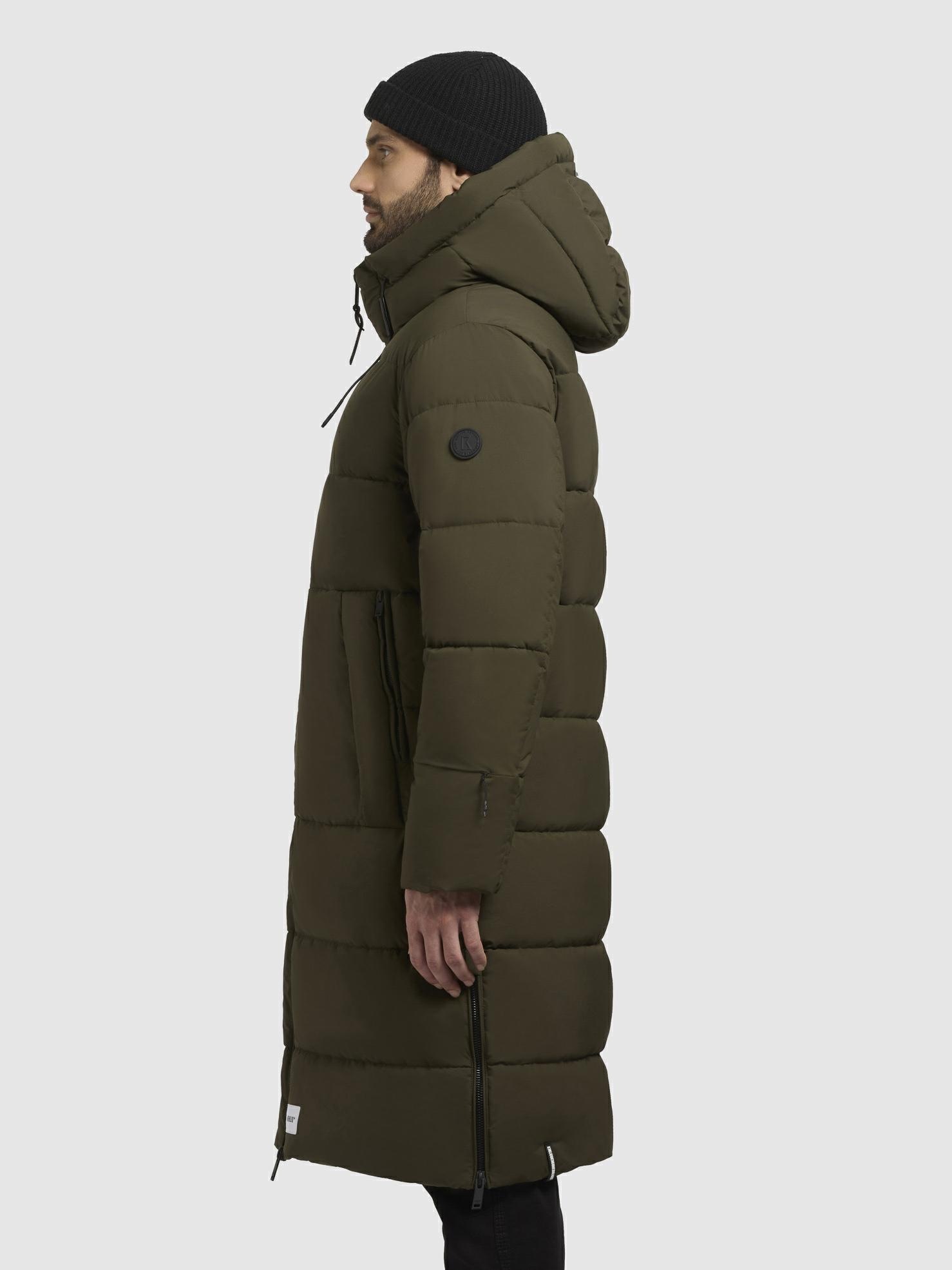 khujo Steppmantel »Rigo Matt-YM«, Warmer Herren Puffermantel mit Rucksack-Trägern
