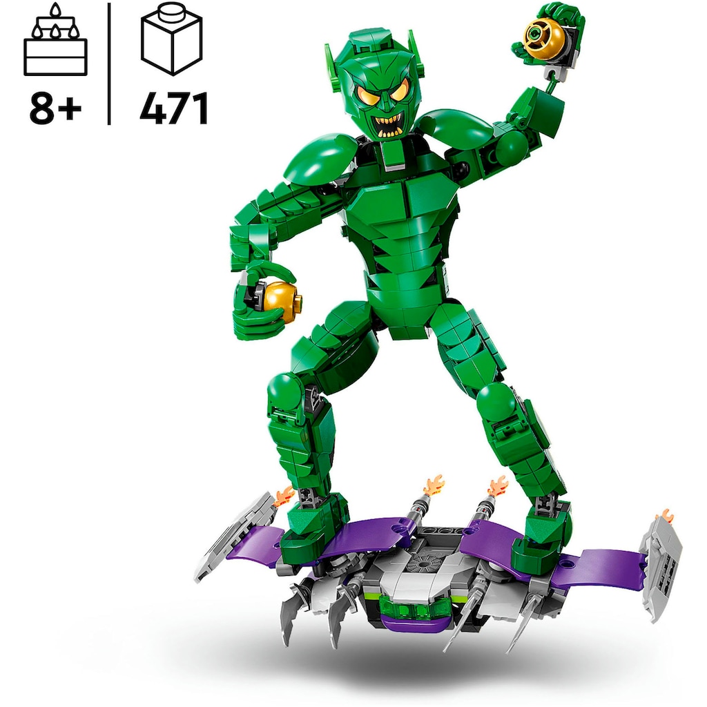 LEGO® Konstruktionsspielsteine »Green Goblin Baufigur (76284), LEGO Super Heroes«, (471 St.), Made in Europe