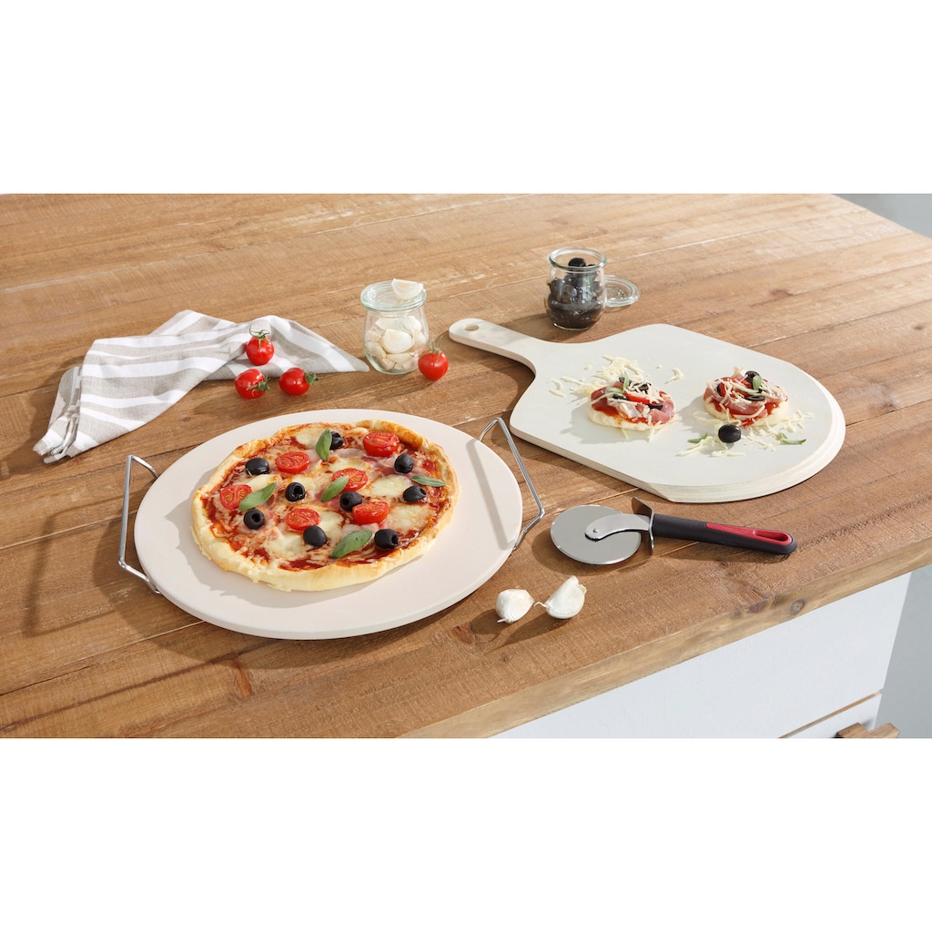 WESTMARK Pizzastein, Keramik, (Set, 3 St.)