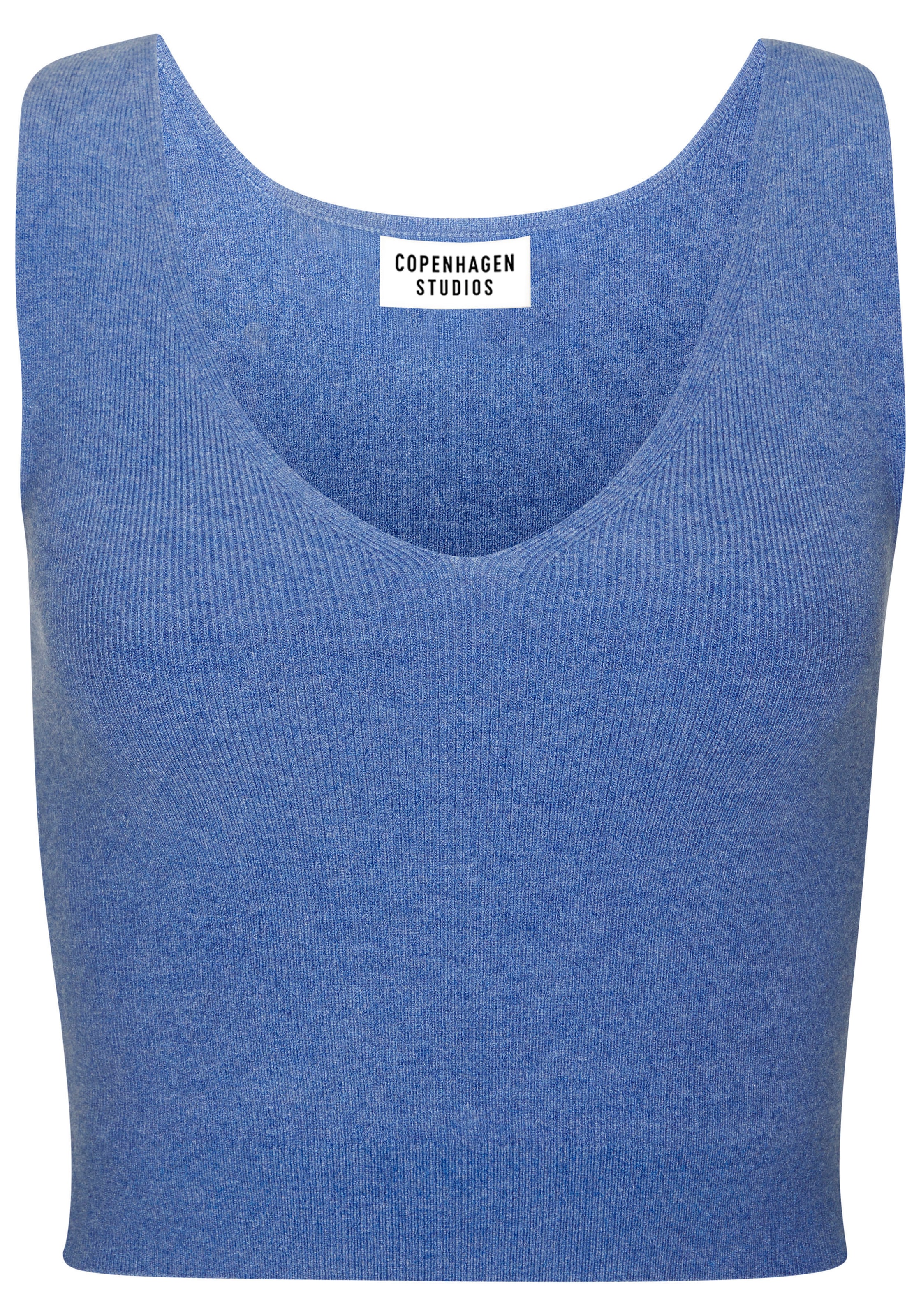 Copenhagen Studios Stricktop, aus hochwertigem Rippstrick