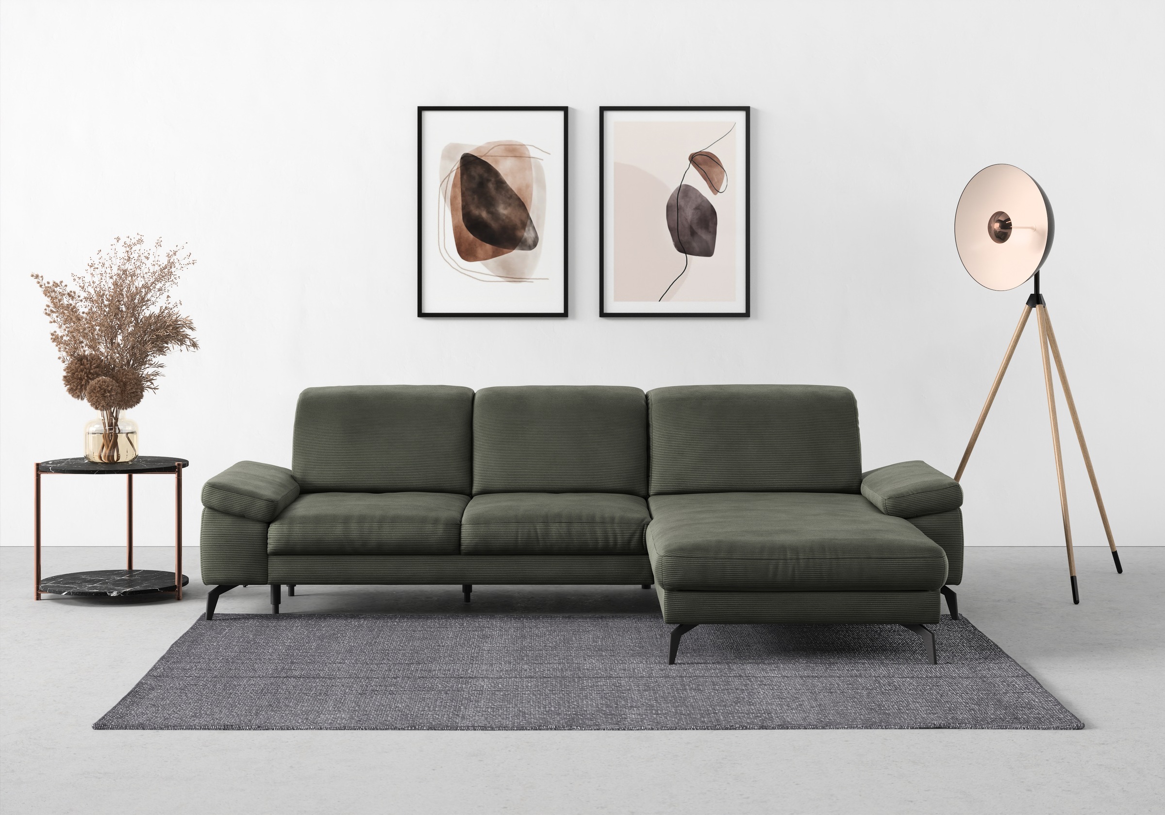 sit&more Ecksofa "Cabana L-Form" Recamiere, wahlweise mit Sitztiefen-, Arml günstig online kaufen
