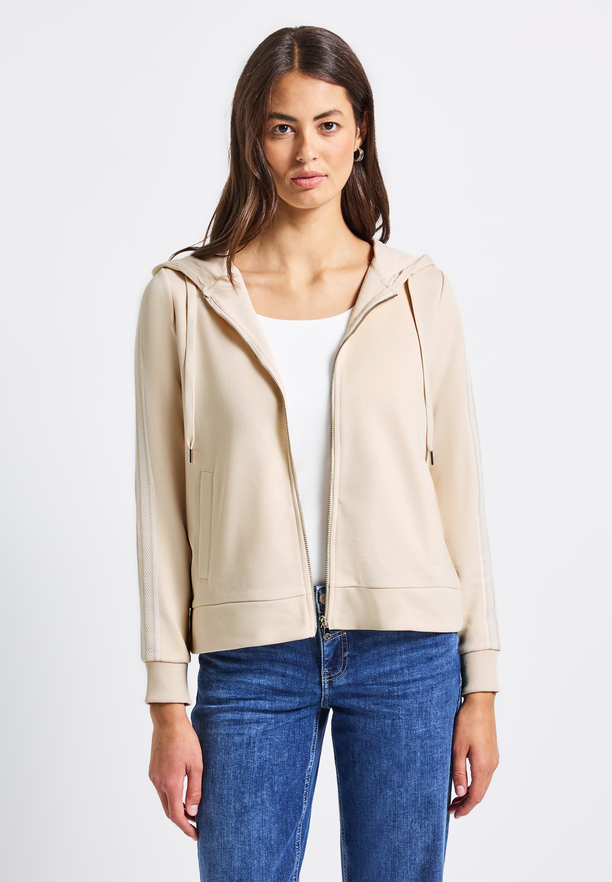 STREET ONE Sweatjacke, im soften Baumwoll-Mix günstig online kaufen
