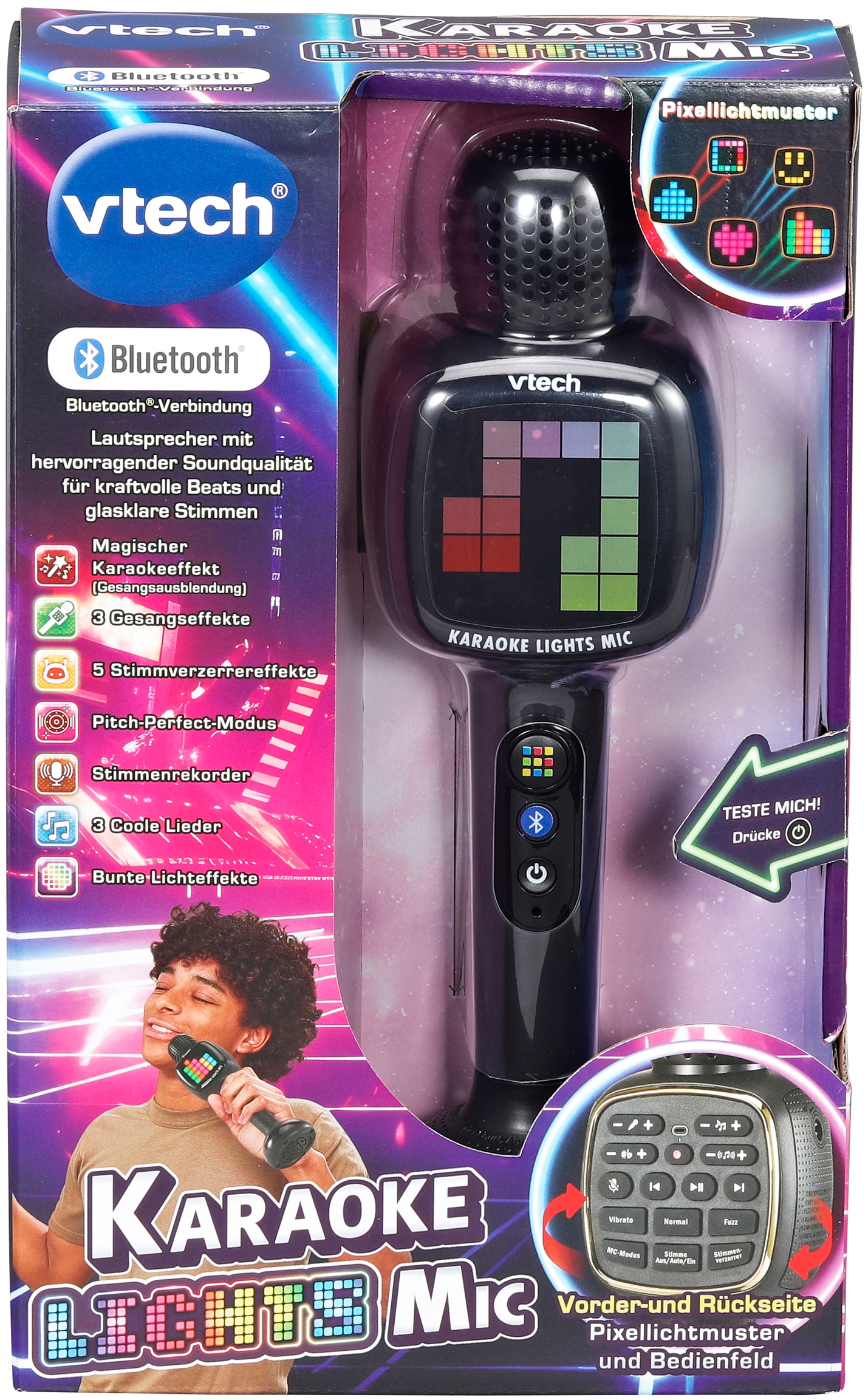 Vtech® Spielzeug-Musikinstrument »Karaoke Lights Mic« mit Lichteffekten