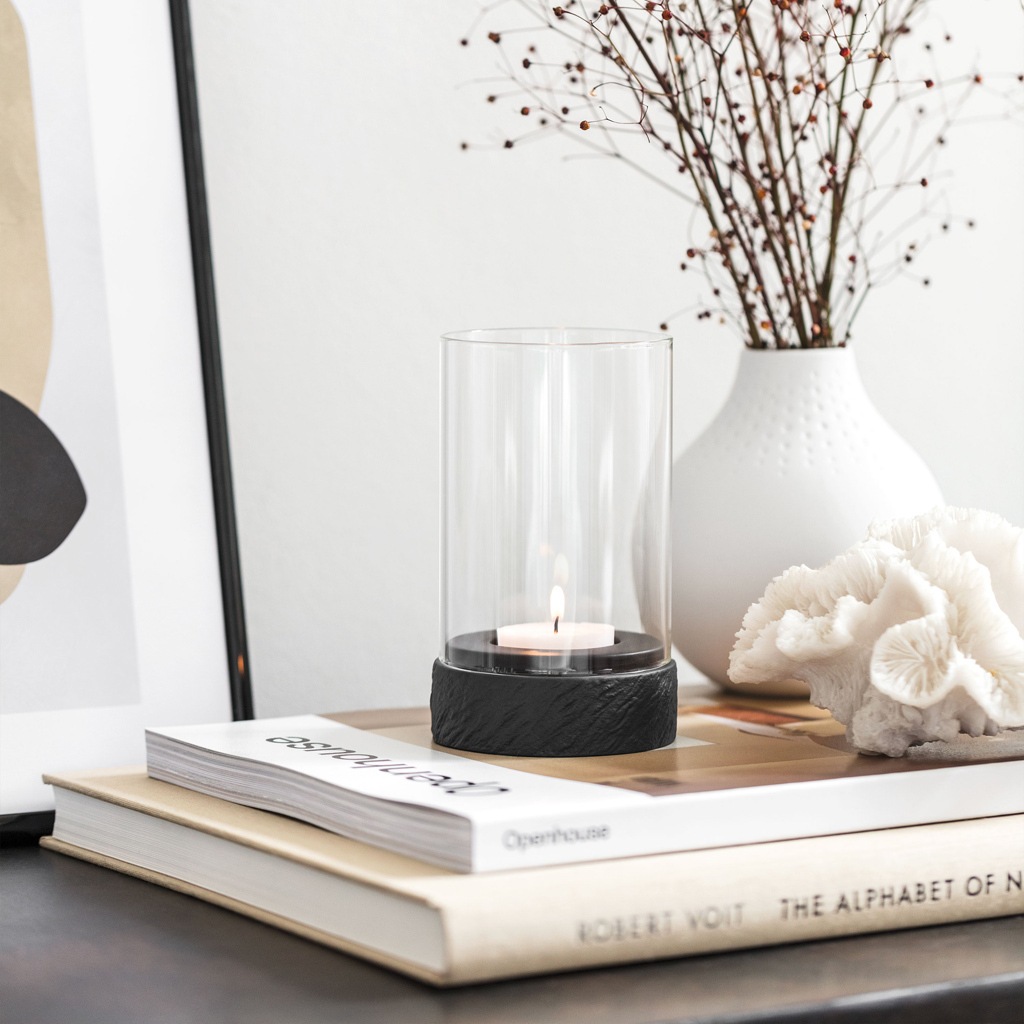 Villeroy & Boch Windlicht "Windlicht Manufacture Rock Home 13 cm schwarz" günstig online kaufen