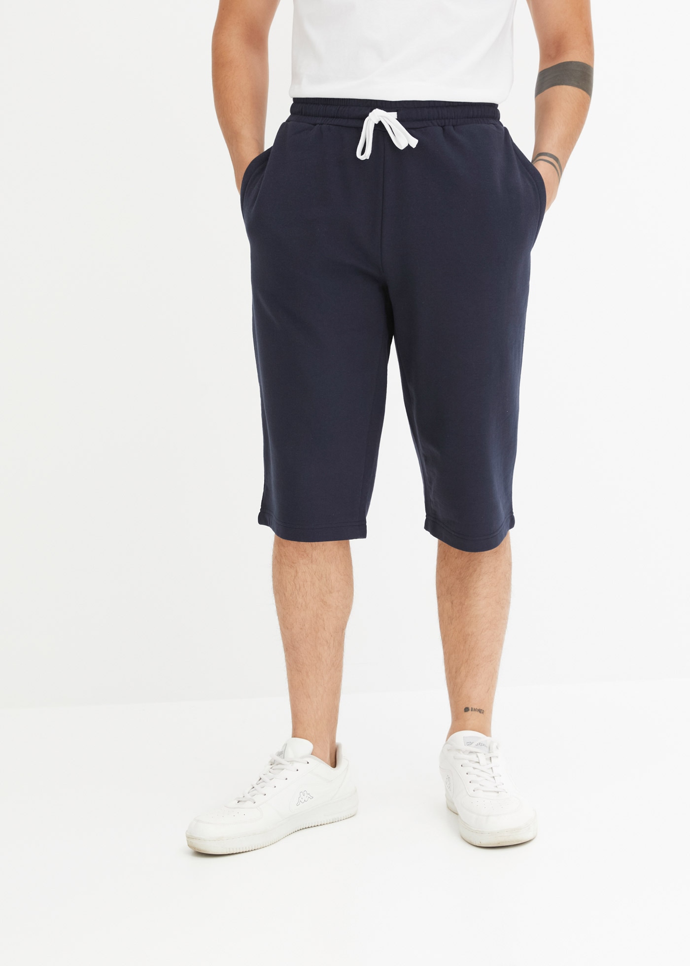 bonprix Sweatbermudas aus Baumwolle und Polyester, regular fit, casual Stil günstig online kaufen