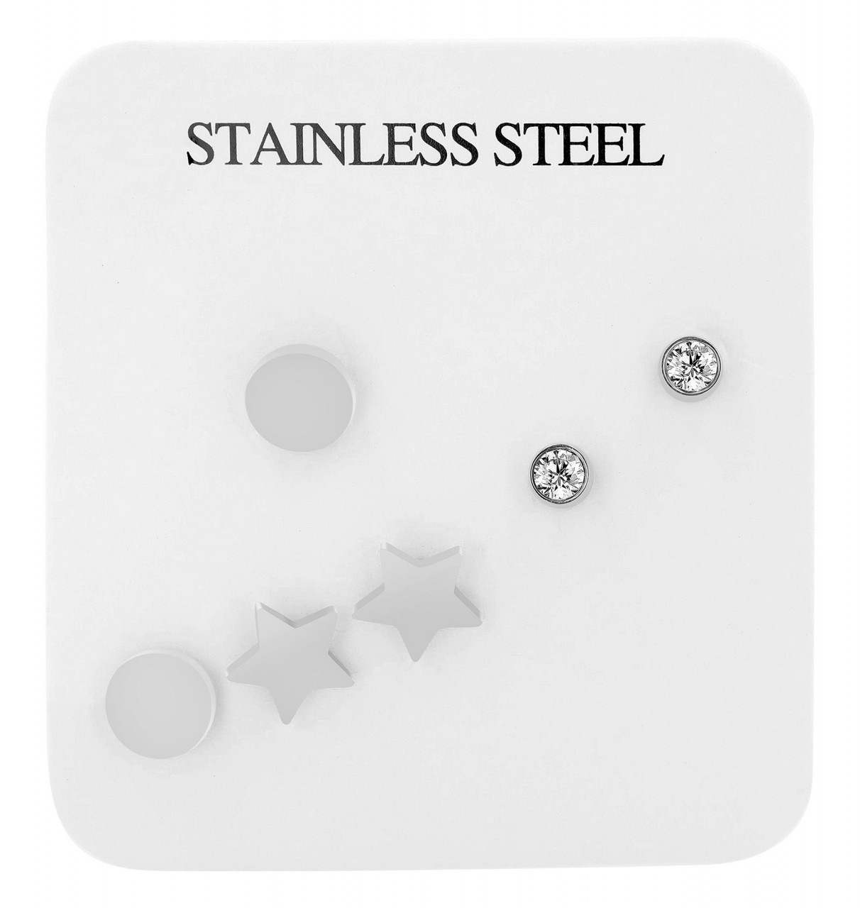 Paar Ohrhänger ADELIA´S "Damen Ohrstecker aus Edelstahl", silber, Ohrringe, Damen, Damen, Edelstahl 3