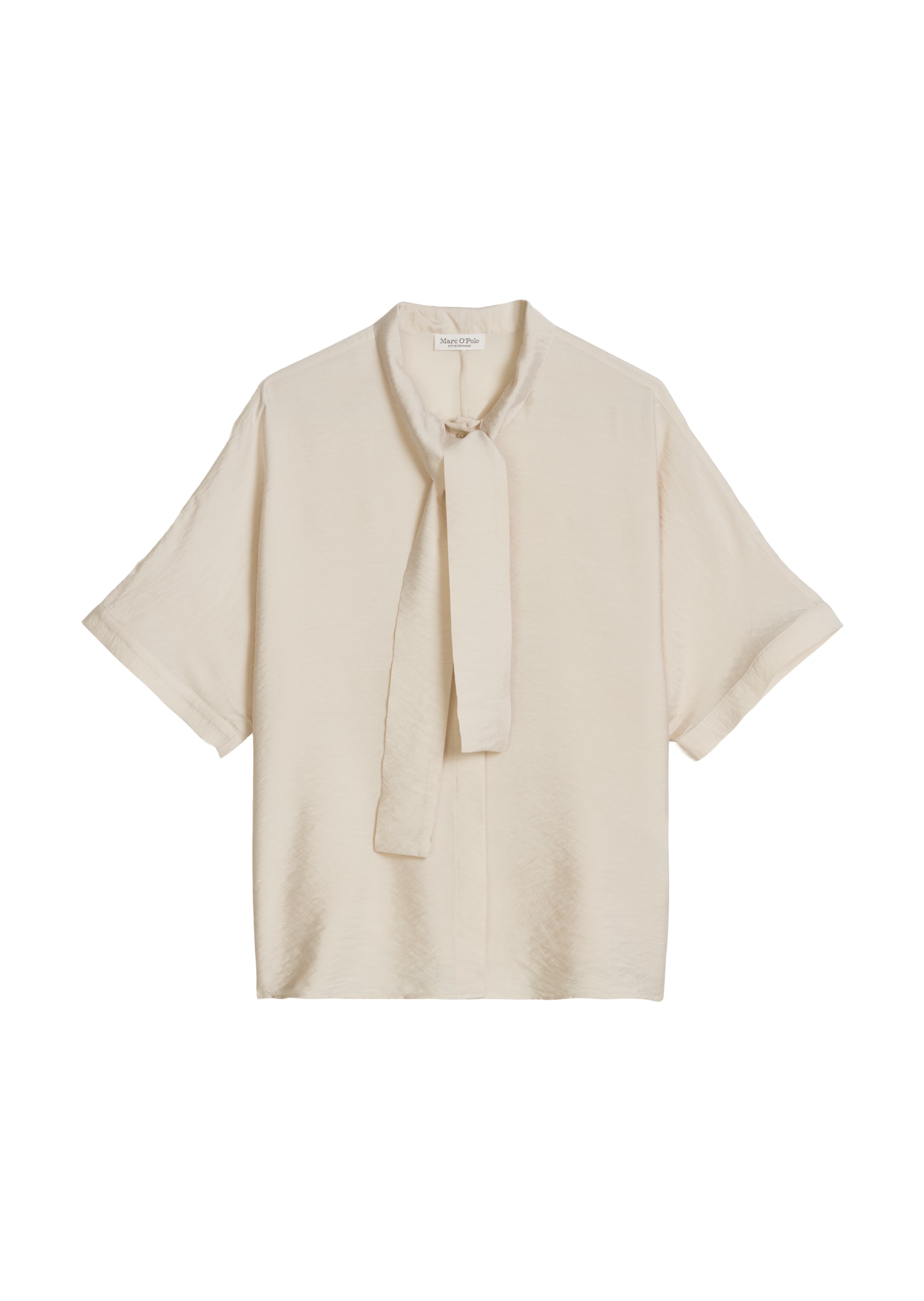 Marc O'Polo Schluppenbluse Crinkle, regular aus Viskose-Mix