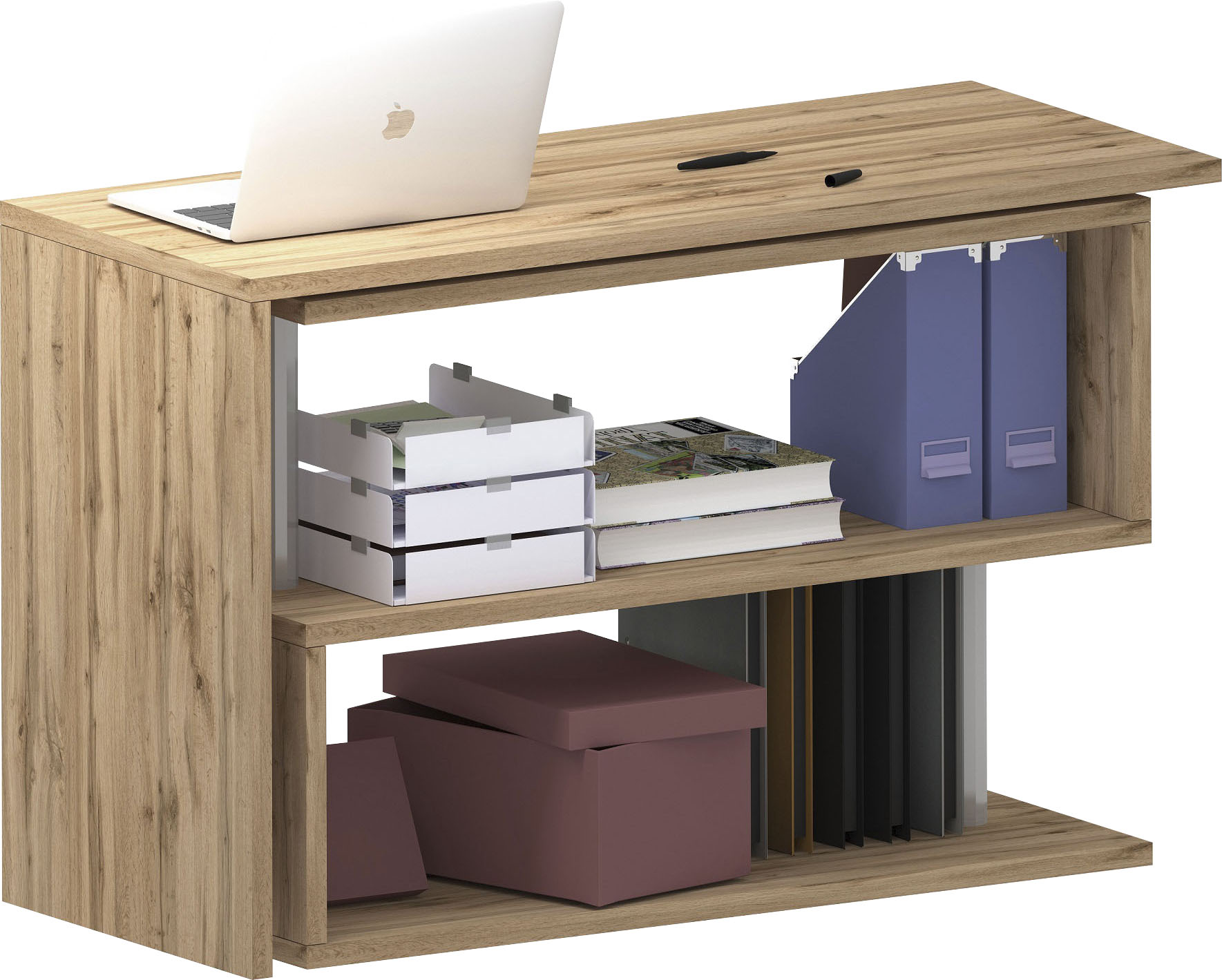 Thumbnail - Home affaire Schreibtisch "Volta, Made in Italy" multifunktional - als Computertisch, Eckschreibtisch oder Sideboard