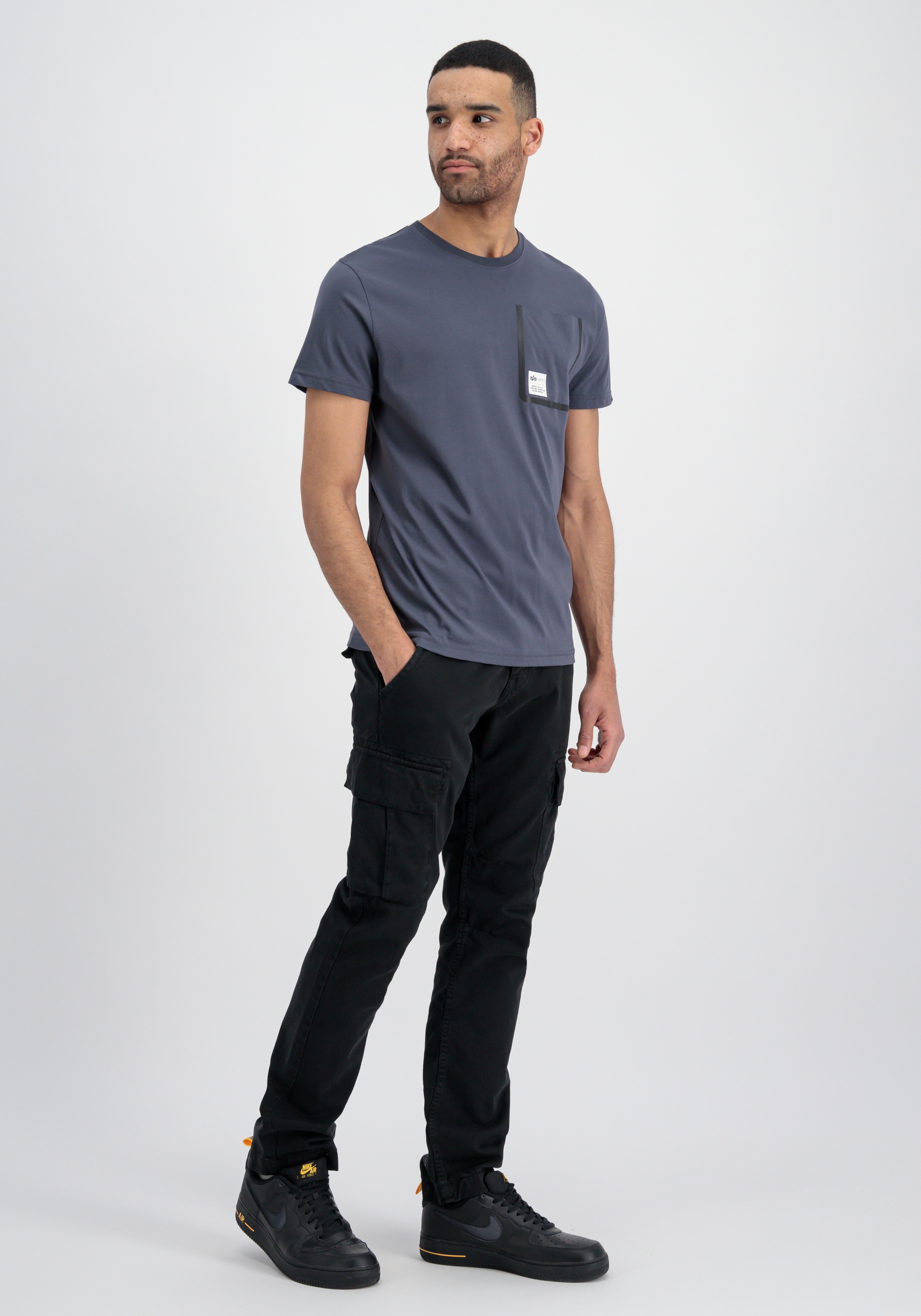 Alpha Industries T-Shirt "Alpha Industries Men - T-Shirts Label Pocket T"