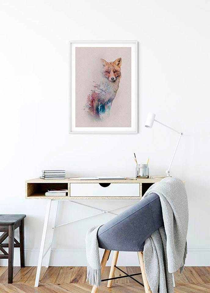 Komar Bild »Animals Forest Fox« Tiere 1 Stk. tlg. Wandbild zur Dekoration - ohne Rahmen