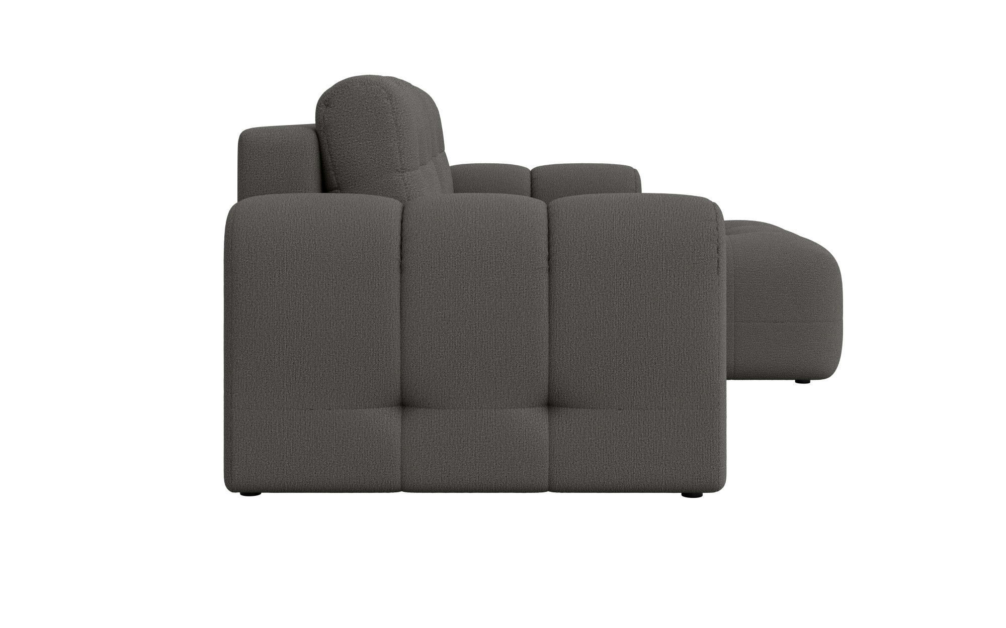 INOSIGN Ecksofa »Manilla, wahlweise mit Bettfunktion, B/T/H 265/170/91 cm«, L-Form mit Recamiere rechts/links bestellbar, Wellenunterfederung