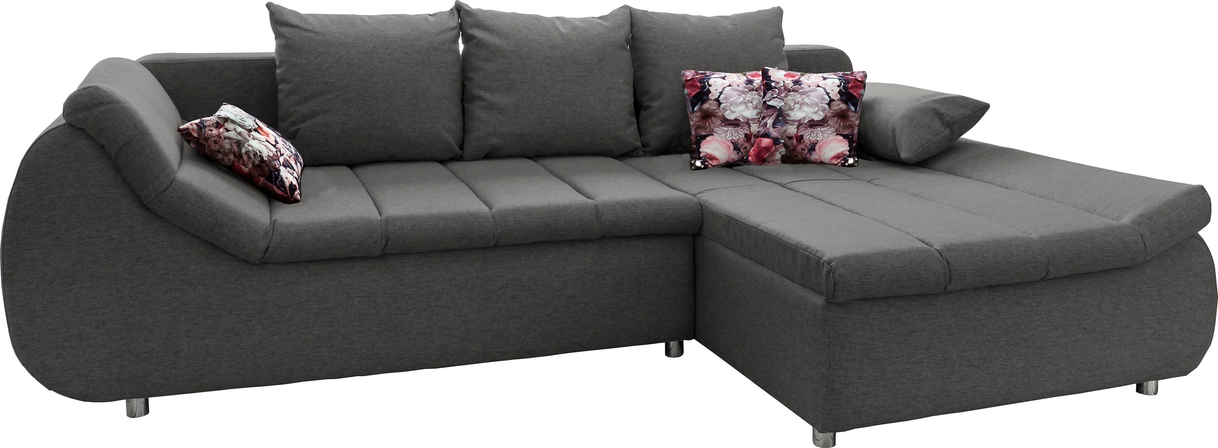 INOSIGN Ecksofa »Imola elegant und modern, aktuelle Steppung im Sitz, bequem, L-Form«, auch mit Bettfunktion und Bettkasten