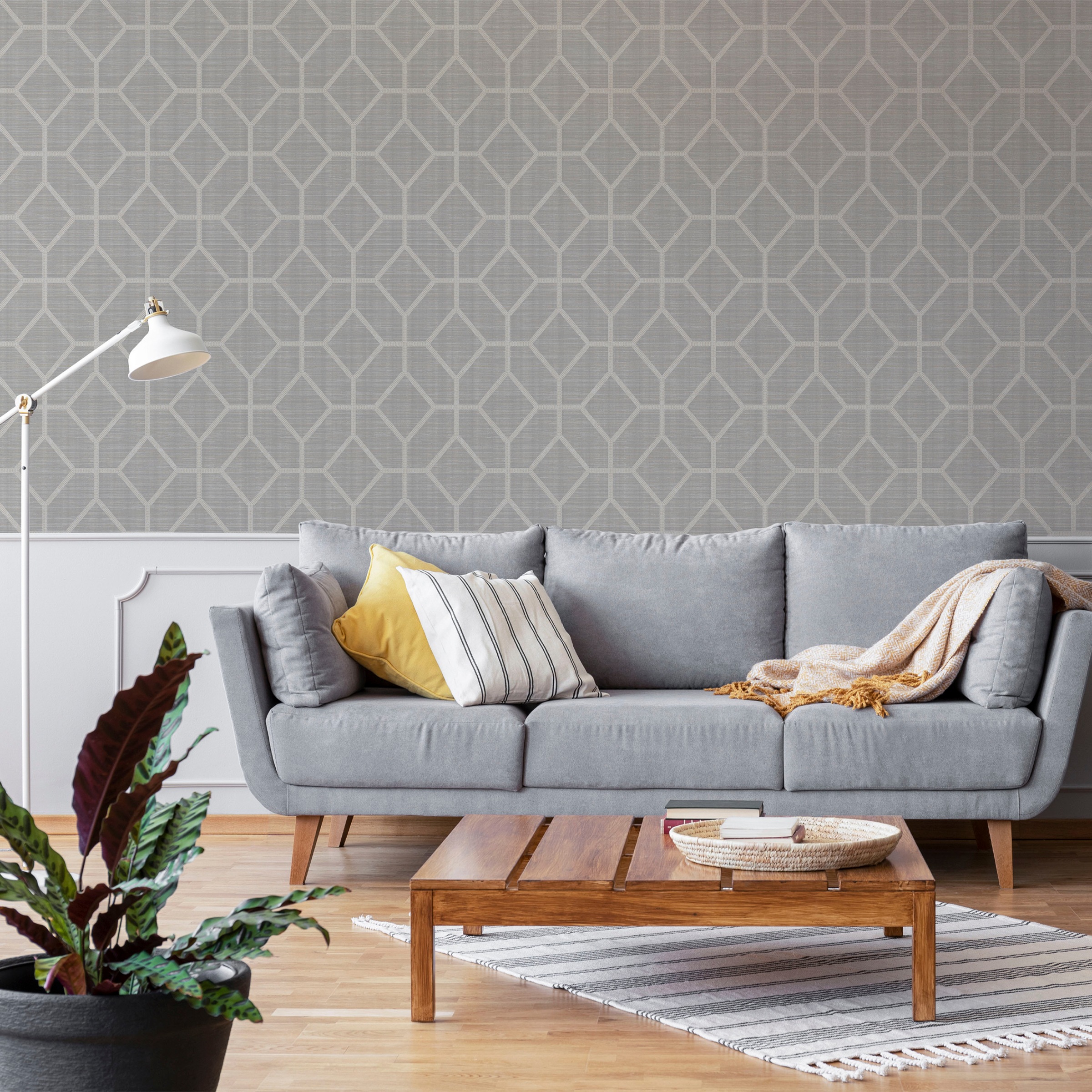 Boutique Vliestapete »Boutique - Vliestapete Asscher Geo Beige - 10mx52cm«, 3D-Optik, Boutique - Vliestapete Asscher Geo Beige - 10mx52cm