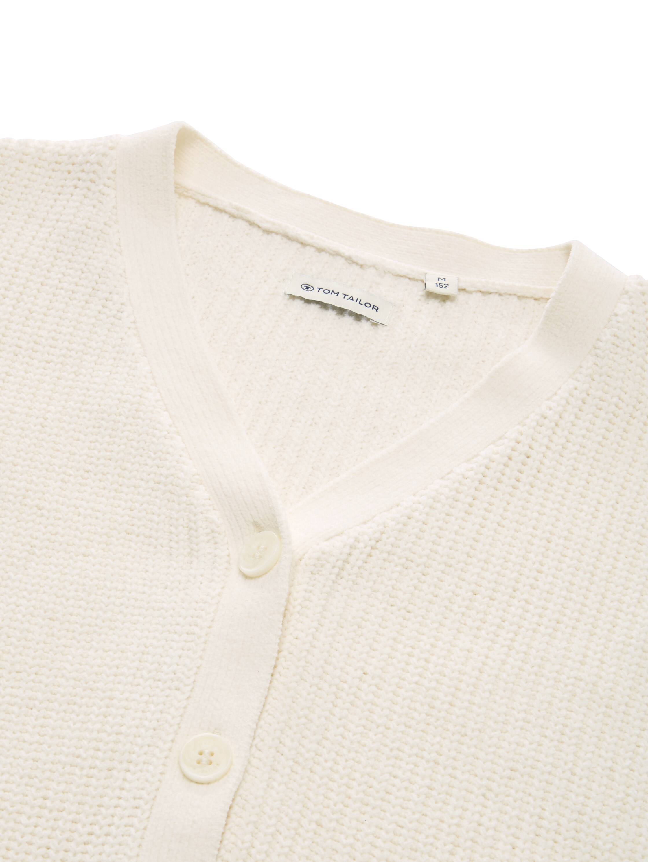 Thumbnail - TOM TAILOR Strickjacke mit V-Ausschnitt und Knopfleiste