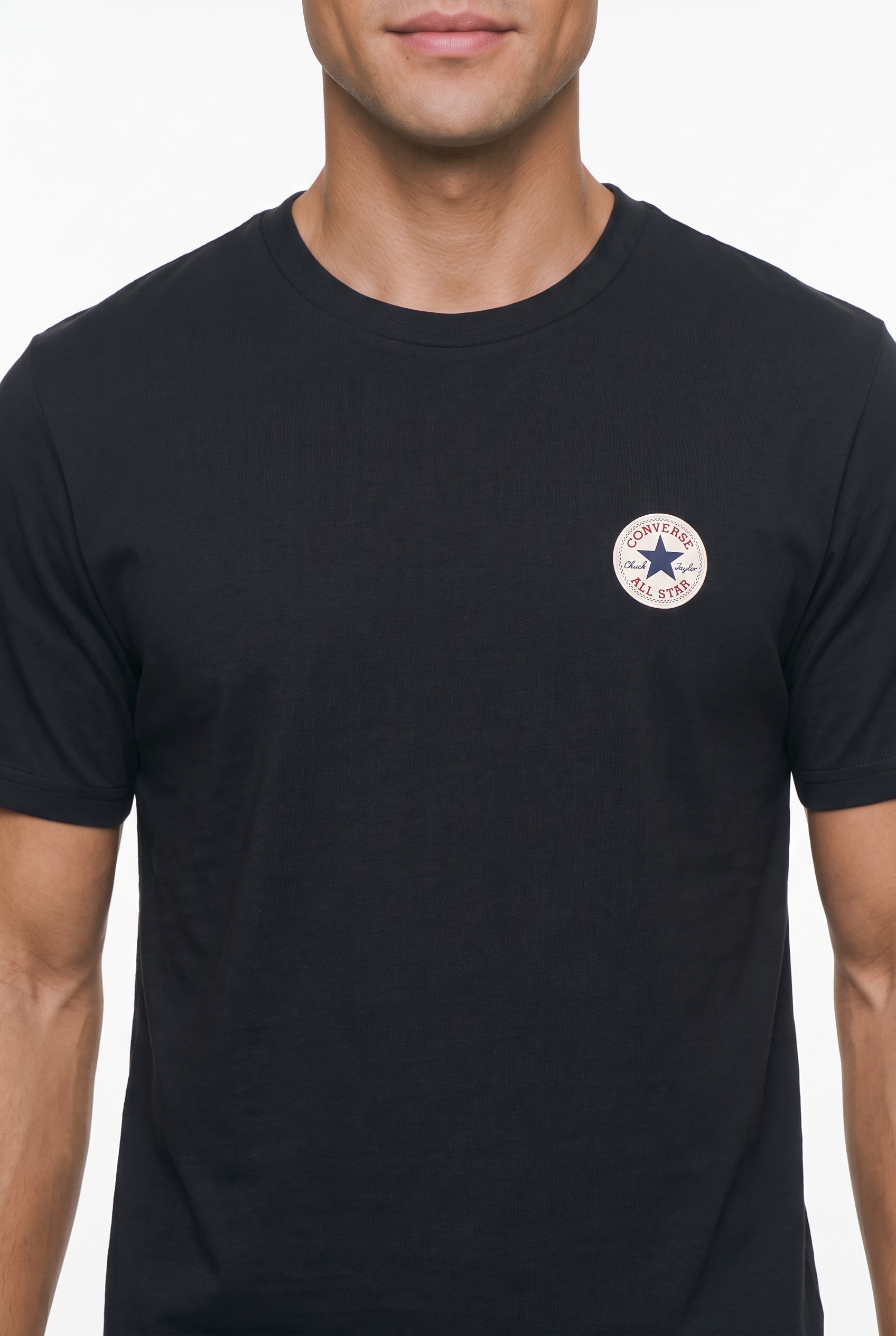 Converse T-Shirt »CHUCK PATCH TEE« mit Rundhalsausschnitt, normale Länge, aus Baumwolle