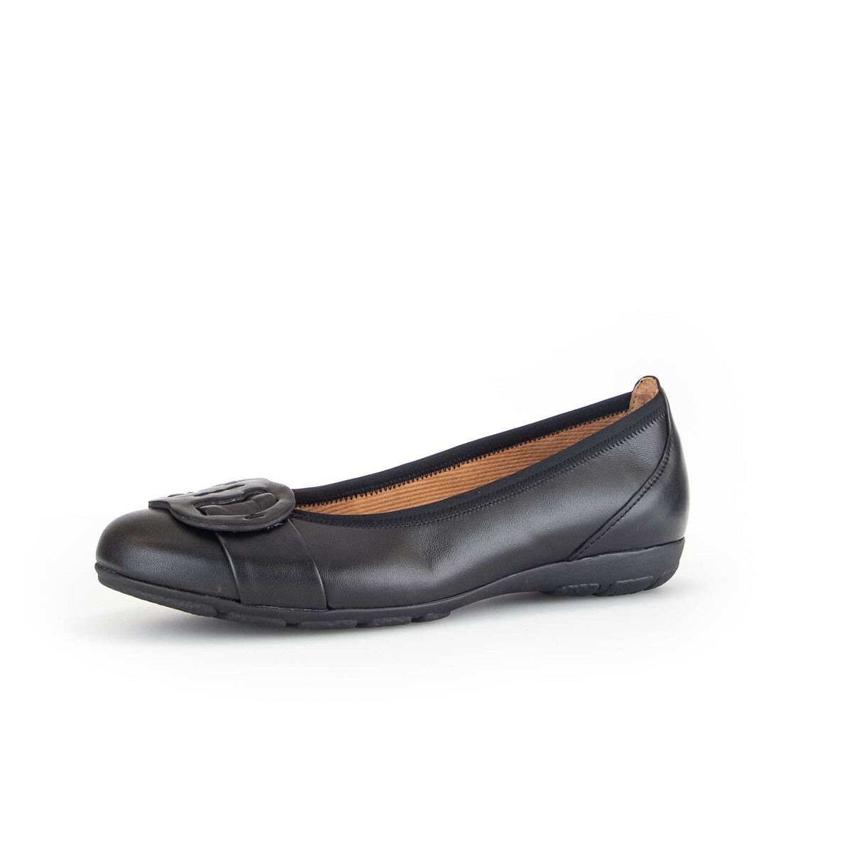 Ballerina GABOR "Sportliche Ballerina", Damen, Gr. 35, schwarz, Schuhe Ballerina