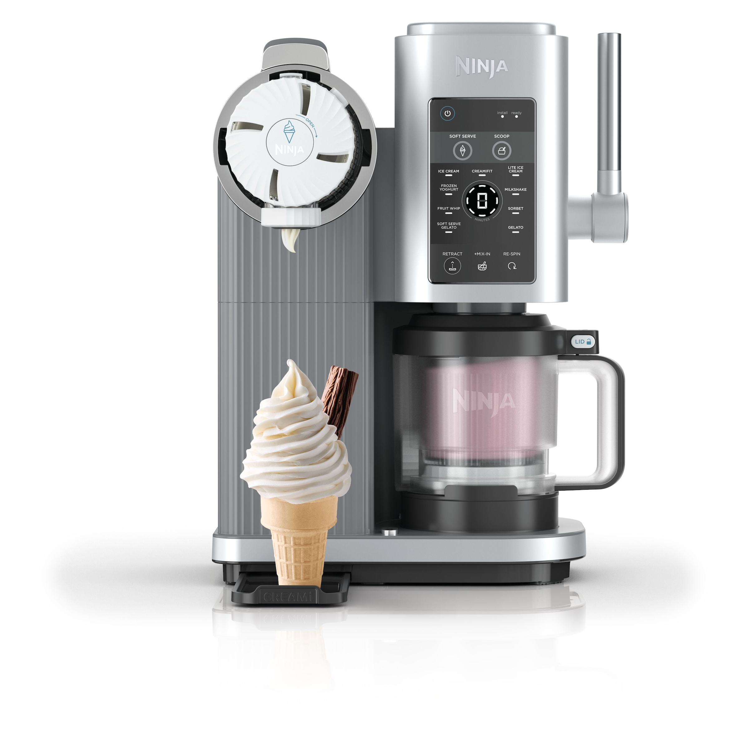 NINJA Eismaschine »Swirl by CREAMi 13-in-1«, 0,48 l, Softeis & Eismaschine NC701EU