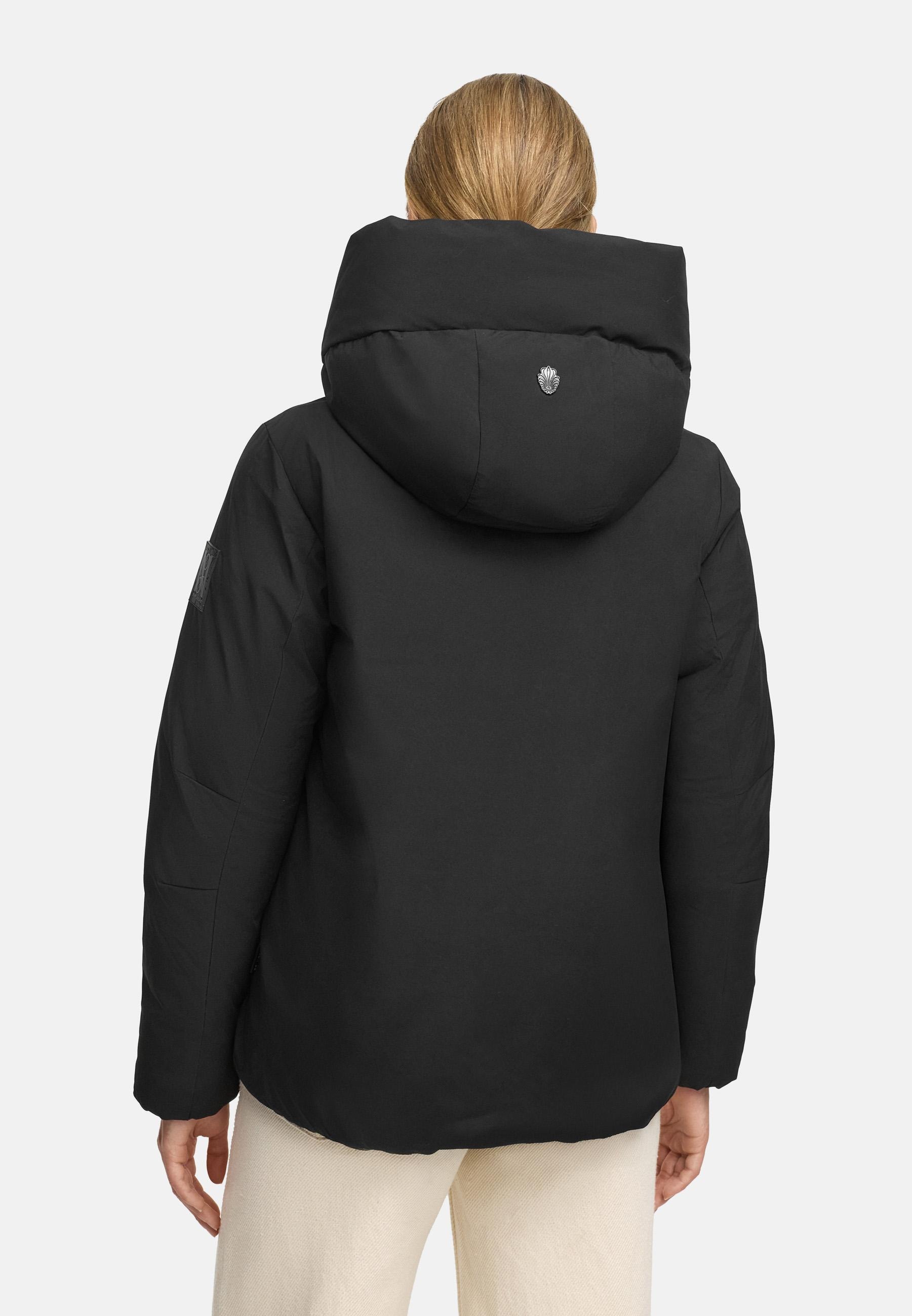 Navahoo Winterjacke »Blütenlicht 14«, mit Kapuze, Warme Damenjacke mit hohem Kragen