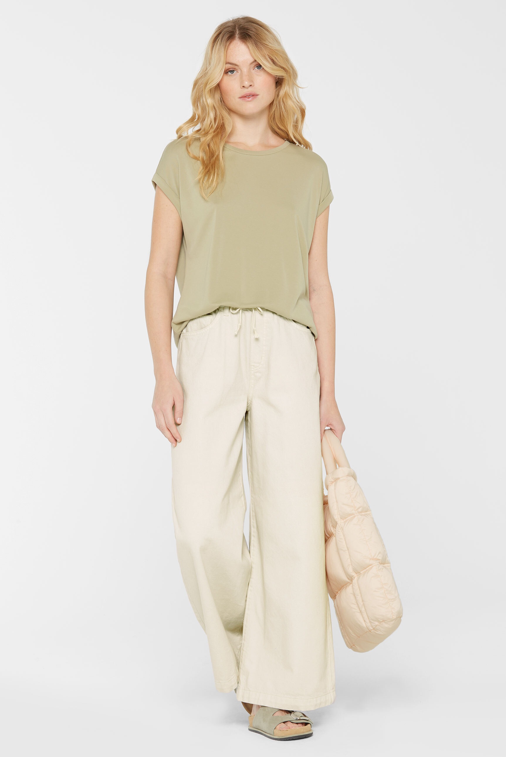 Thumbnail - SENSES.THE LABEL Rundhalsshirt mit überschnittenen Schultern