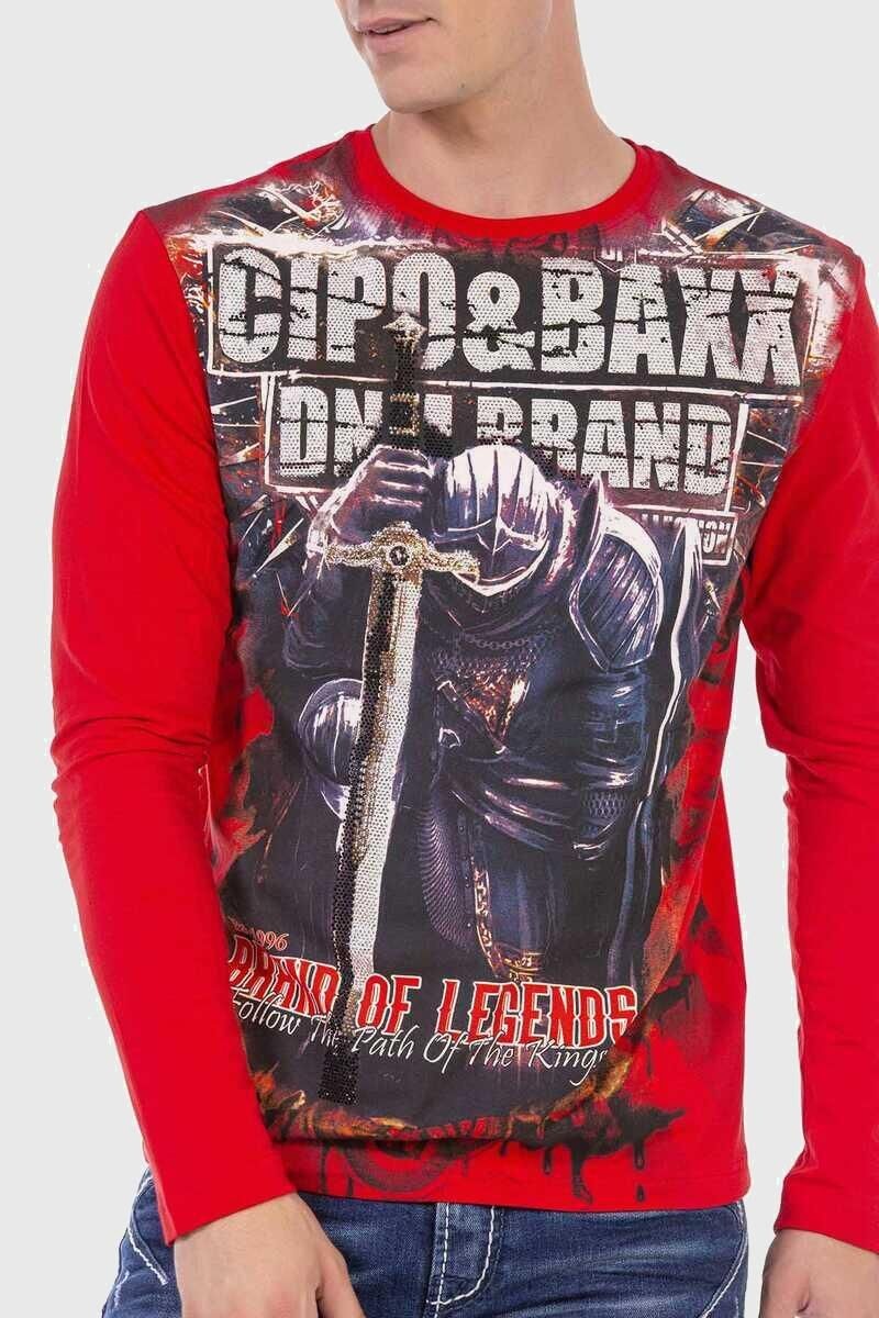Cipo & Baxx T-Shirt »Sweatshirts«, mit coolem Print