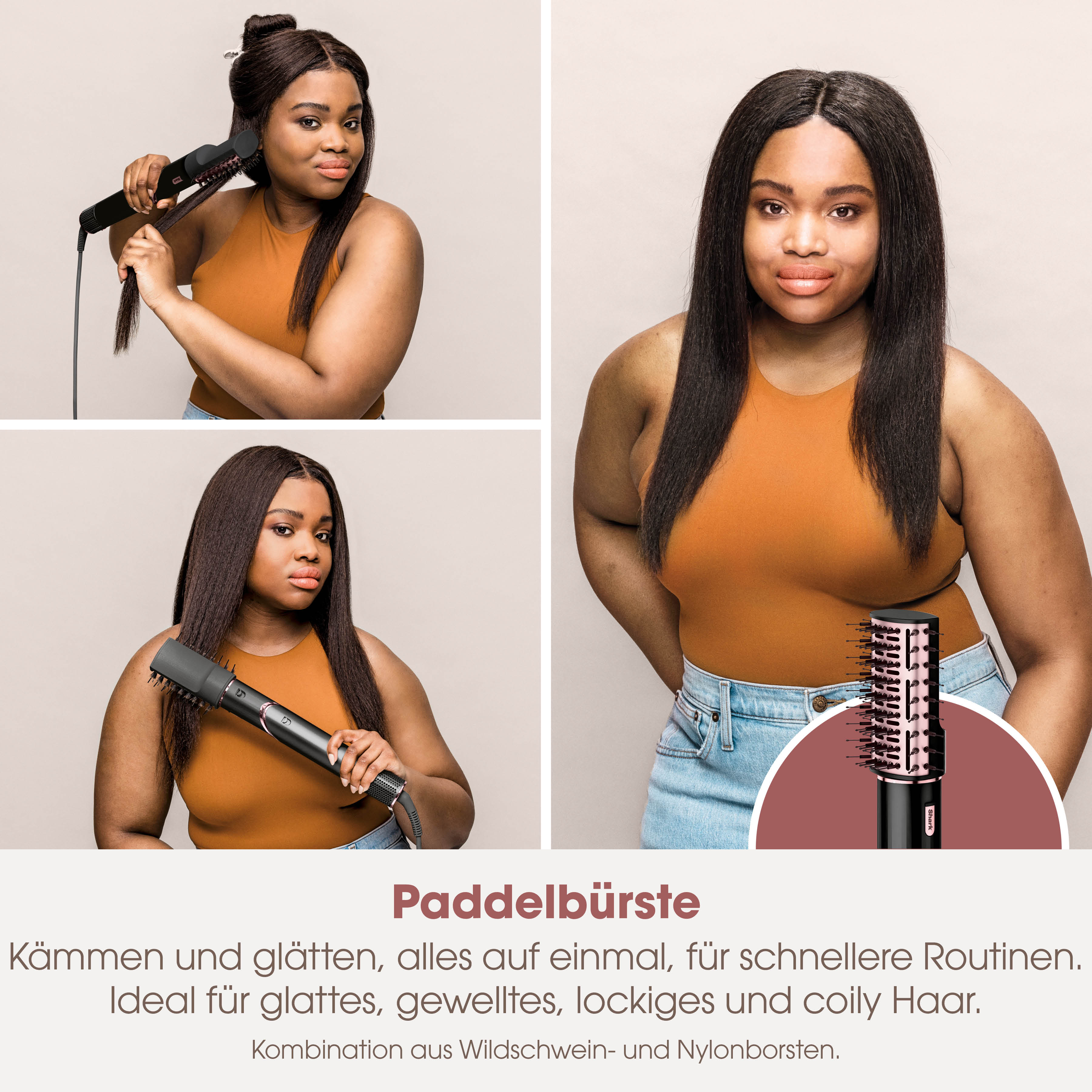 Thumbnail - Shark Multihaarstyler "FlexStyle 5-in-1 Haarstyler und -trockner - Schwarz HD446EU" 5 Aufsätze Mit einer Drehung vom lei...