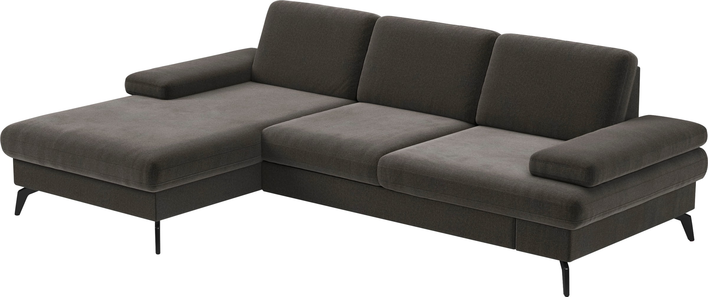 sit&more Ecksofa »Morris L-Form, inkl. Sitztiefenverstellung«, wahlweise mit Armteilverstellung, Bettfunktion & Bettkasten