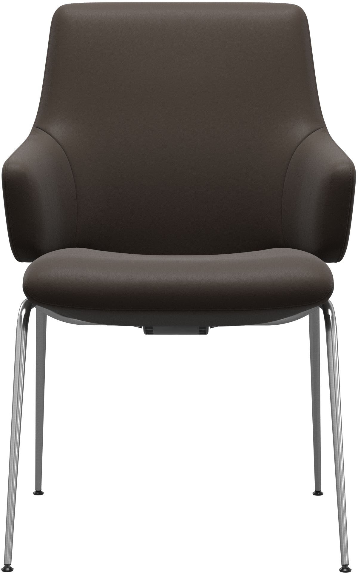 Stressless® Polsterstuhl »Laurel«, Leder BATICK, Low Back mit Armlehne, Größe L, mit Beinen aus Stahl in Schwarz matt