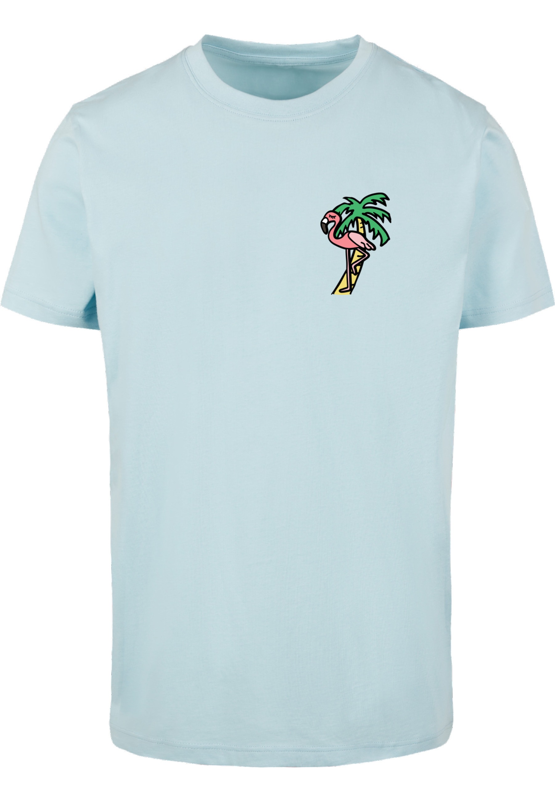 MisterTee Kurzarmshirt "MisterTee Herren Flamingo T-Shirt Round Neck" 1
