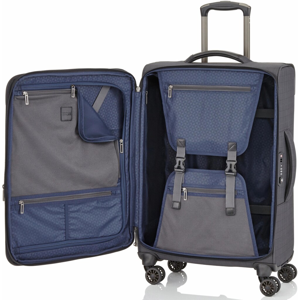 TITAN® Weichgepäck-Trolley »CEO, 68 cm«, 4 Rollen