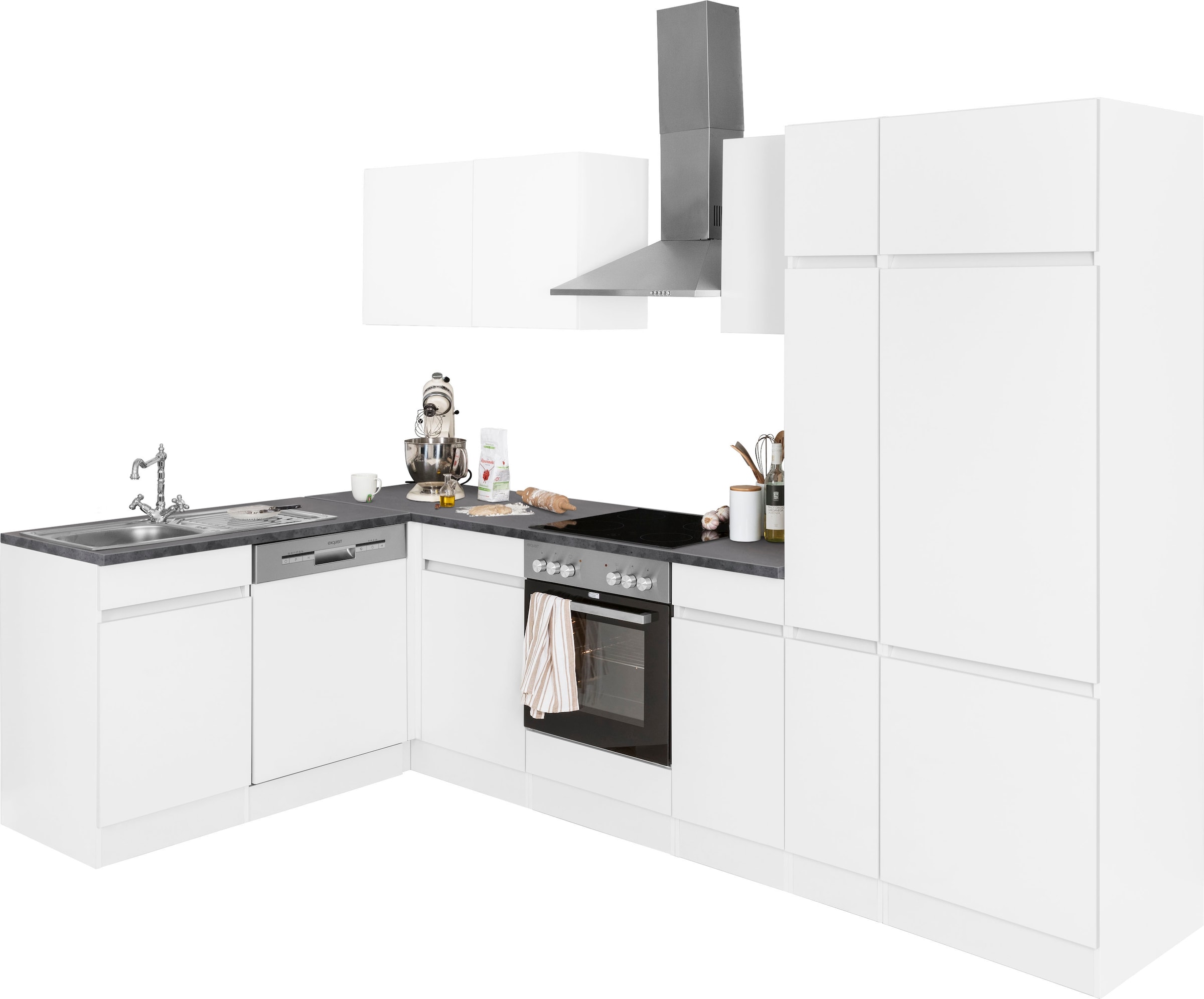 OPTIFIT Winkelküche »Roth« Stellmaße 300x175 c...
