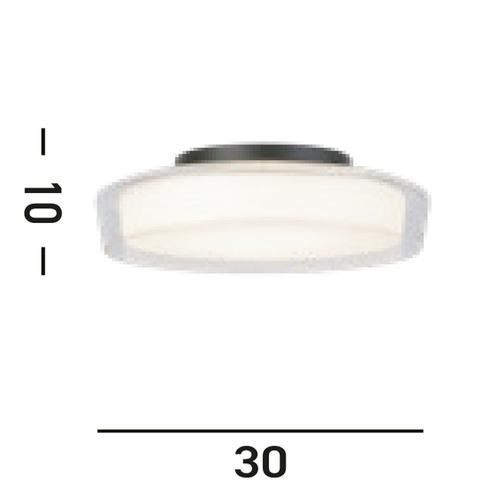 Searchlight Deckenleuchte »Puck Flush  - Black Metal, Clear & Opal Glass« LED-Modul 1 Stk. Warmweiß