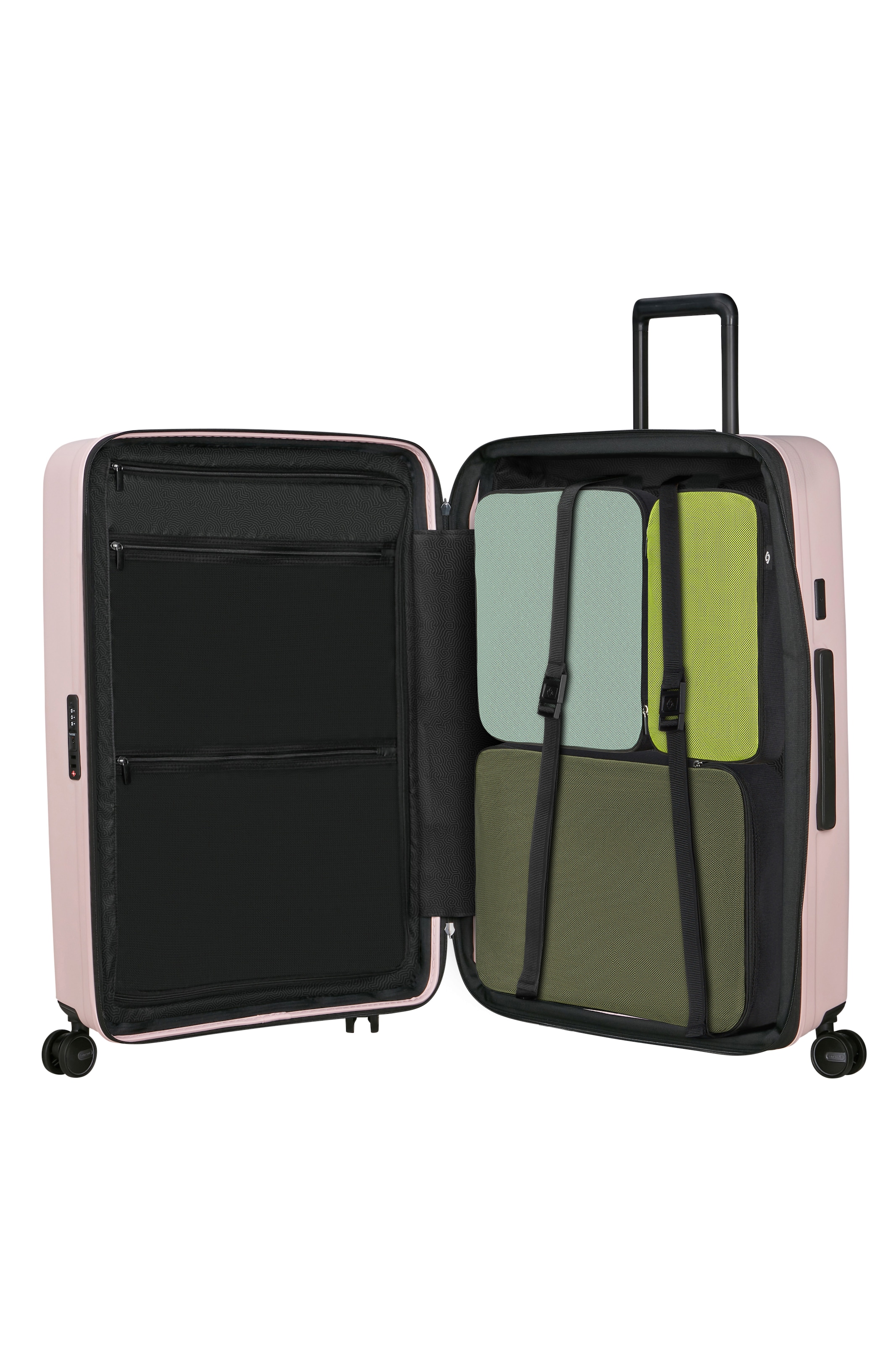 Samsonite Hartschalen-Trolley »RESTACKD, verschiedene Größen und Farben« mit Packtaschen,  99 l 4 Rollen für Urlaub, Reise, Ferien und Geschäftsreise, mit Volumenerweiterung