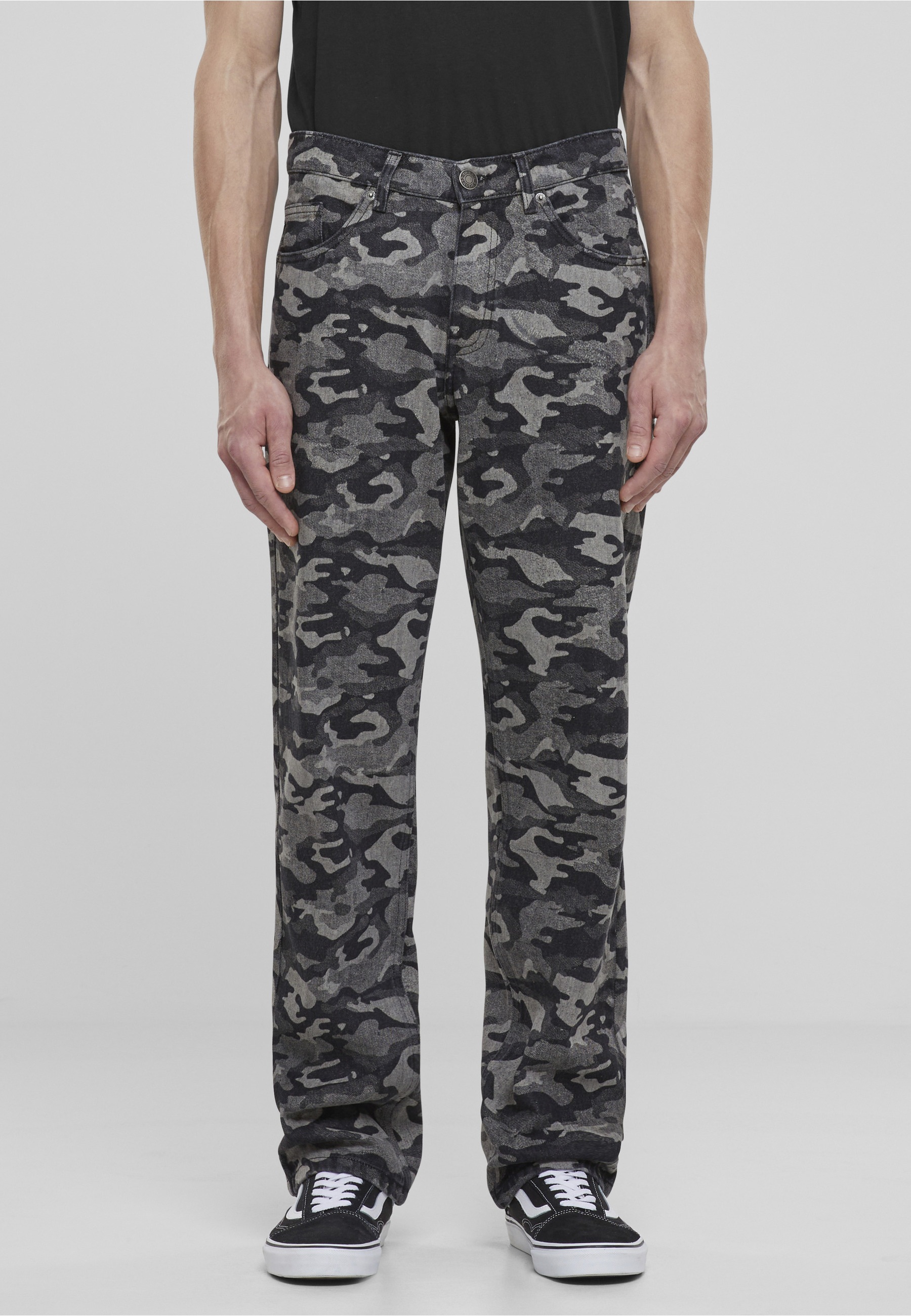 URBAN CLASSICS Cargohose »Urban Classics Laser Camo Printed Jeans«