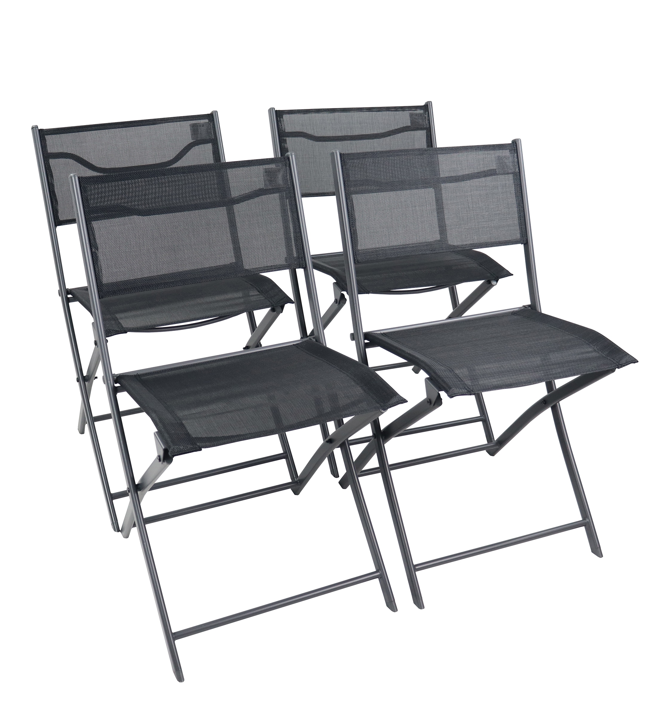 VCM Gartenstuhl »VCM 4er Set Gartenstuhl | Balkonstuhl klappbar | Maße ca. H. 79 x B. 45 x...