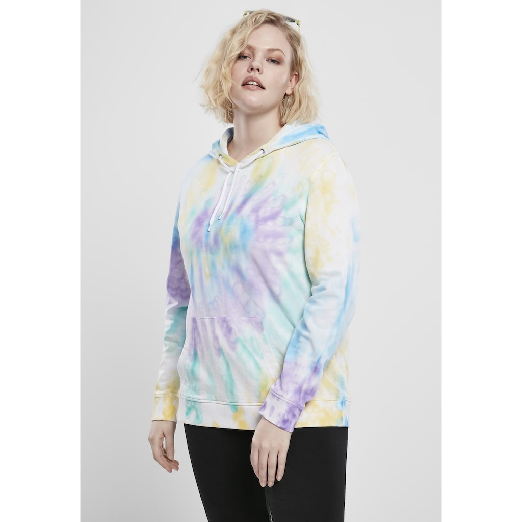 URBAN CLASSICS Kapuzenpullover »Urban Classics Damen Ladies Tie Dye Hoody«, (1 tlg.)