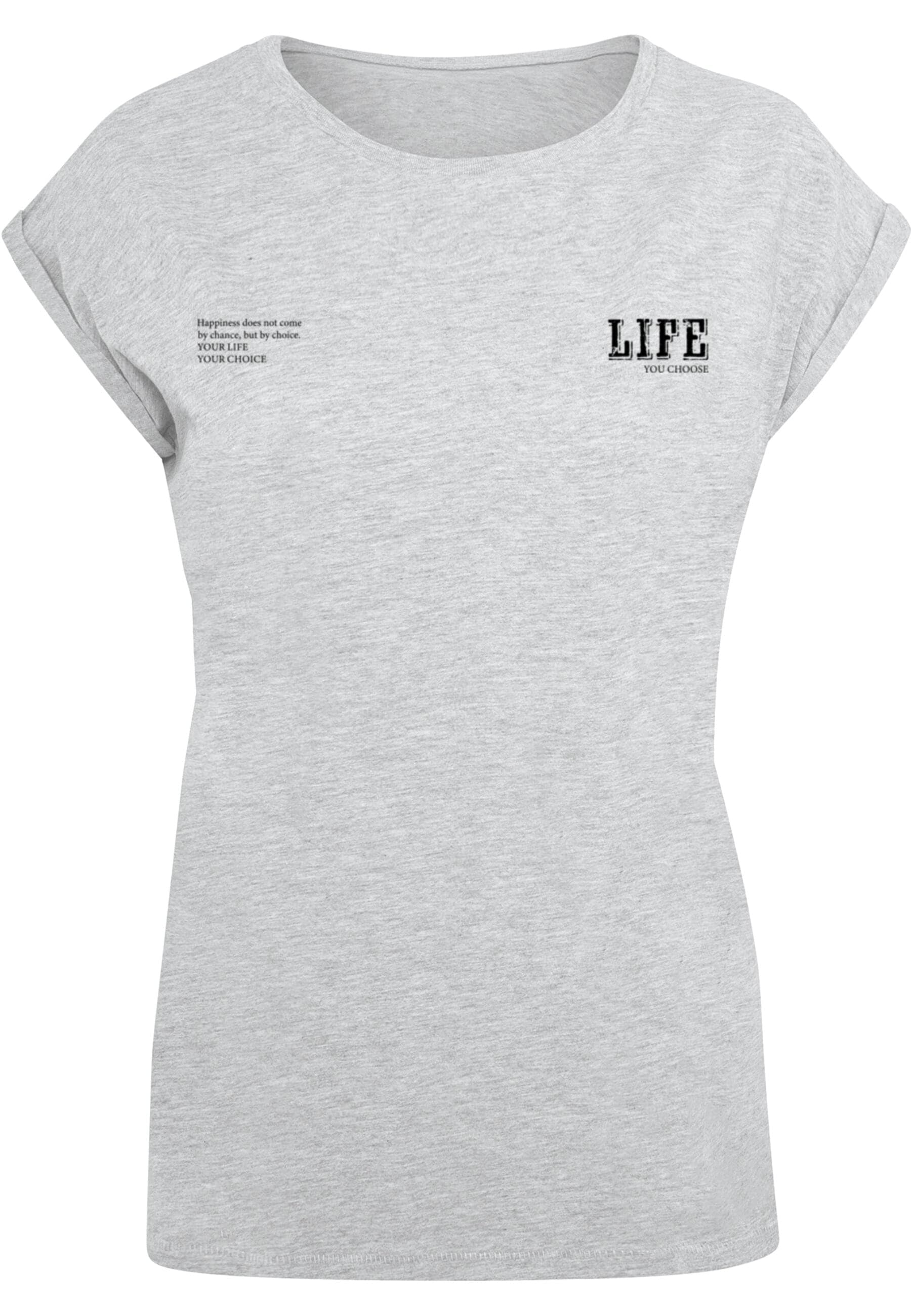Merchcode T-Shirt "Merchcode Damen Ladies Life Extended Shoulder Tee", 1 St günstig online kaufen