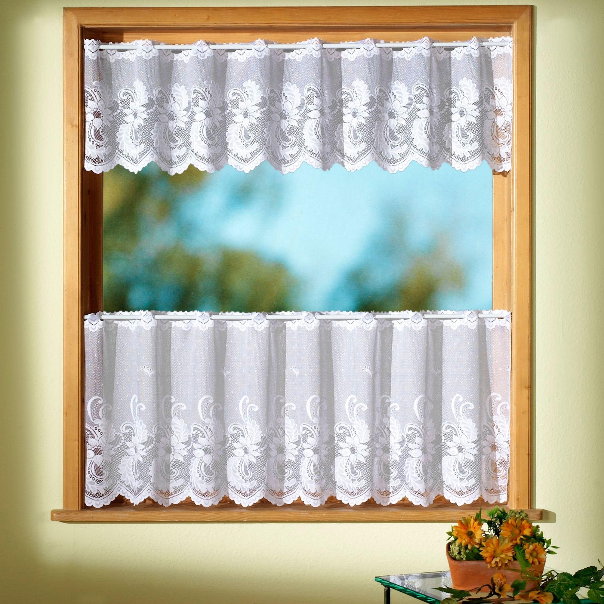 Weckbrodt Scheibengardine "Flensburg" Stangendurchzug 1 Stk. tlg. Bistro, J günstig online kaufen