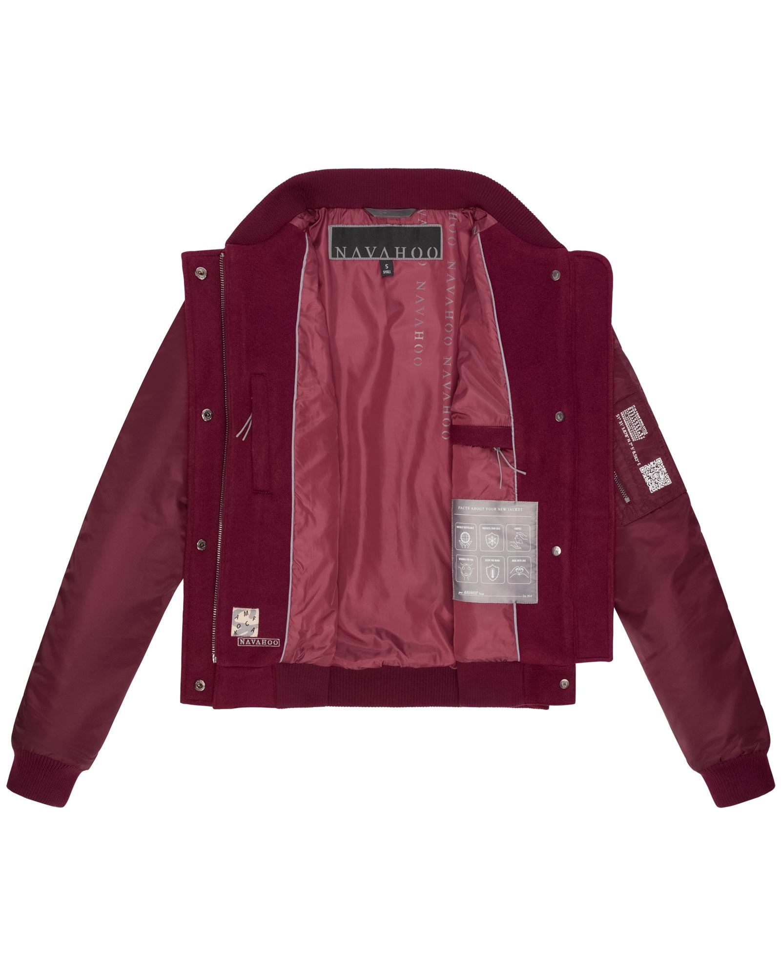 Navahoo Bomberjacke »Willstehaben 14«, ohne Kapuze, angesagte Collegejacke mit Ärmeltasche