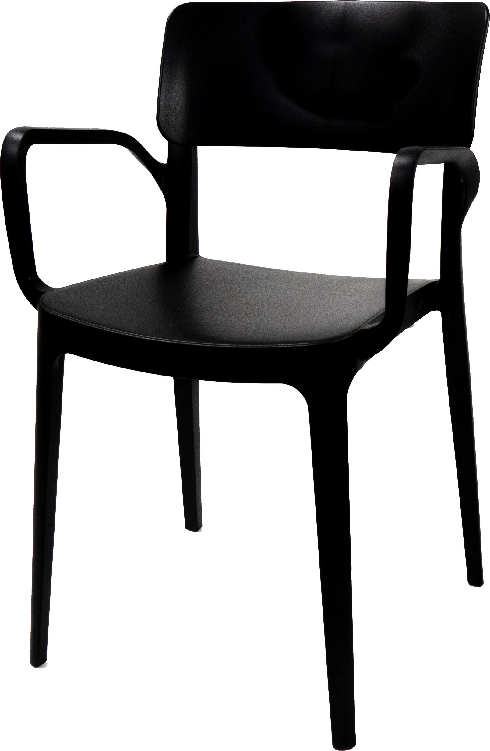 Essentials Gartenstuhl "Wing" () 1 Stk. schwarz, Stapelstuhl Kunststoff günstig online kaufen