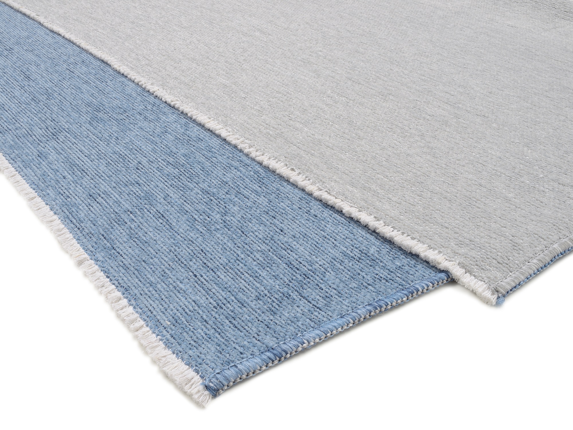 Teppich OCI DIE TEPPICHMARKE "JOKER OF COLORS", blau (blau, grau), B:120cm H:5mm L:170cm, Polyester, Teppiche, Teppich, Wendeteppich, weiche flache Oberfläche 3