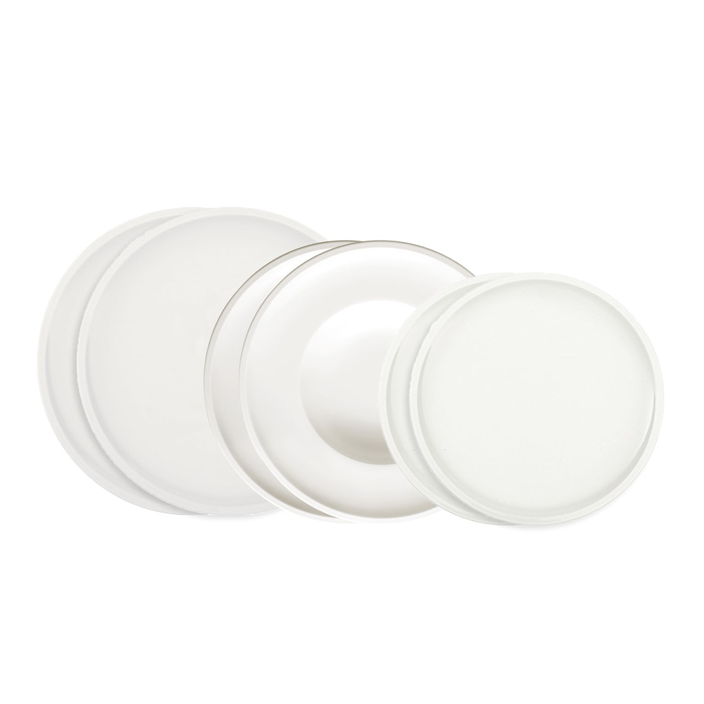 VILLEROY & BOCH Geschirr-Set "Tafelset Artesano Original 6er Set weiß", 6 tlg., weiß, Geschirr-Sets