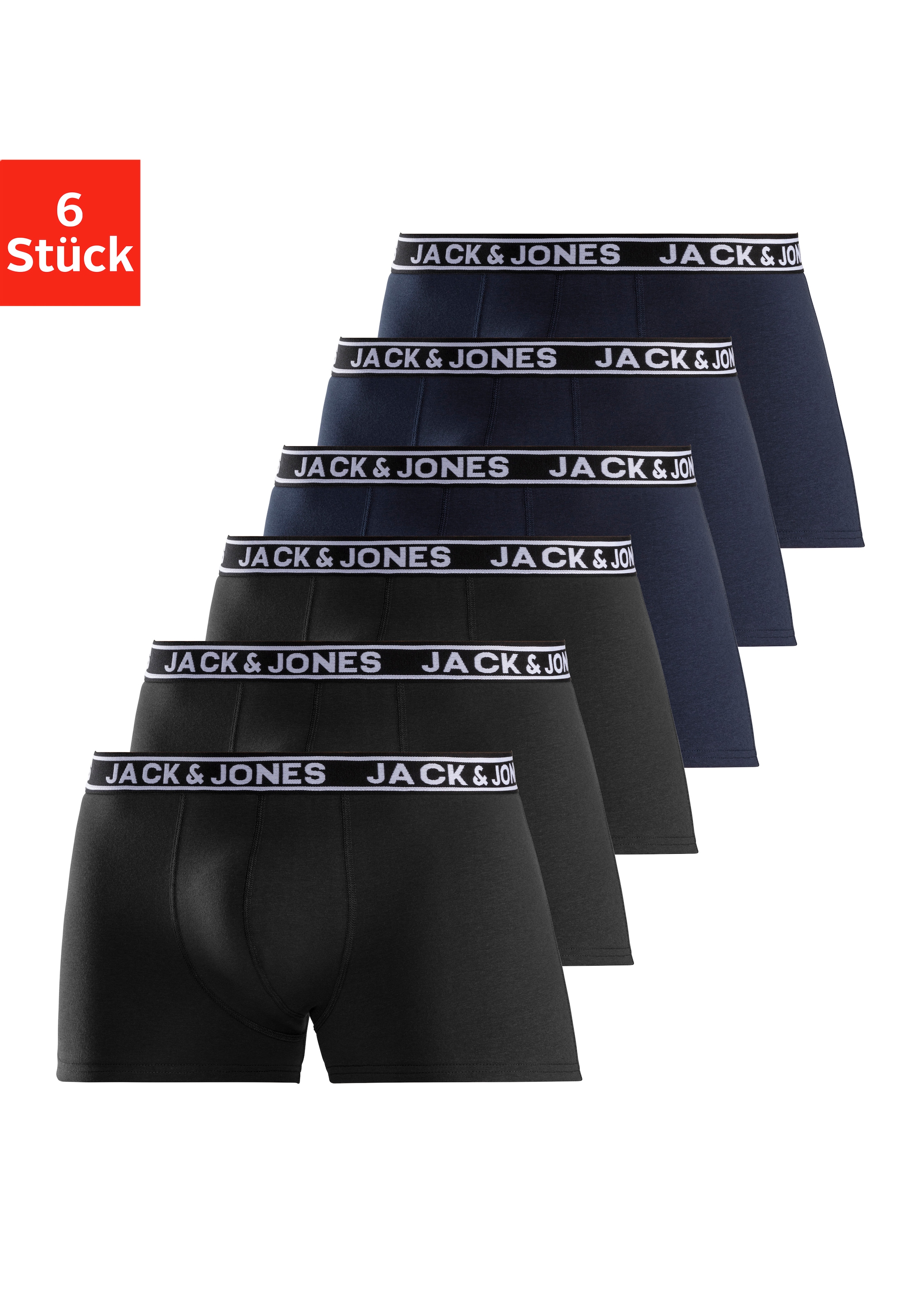 Jack & Jones Trunk "JACCRISP im 6er Pack mit Logobund und Stretchkomfort" P günstig online kaufen