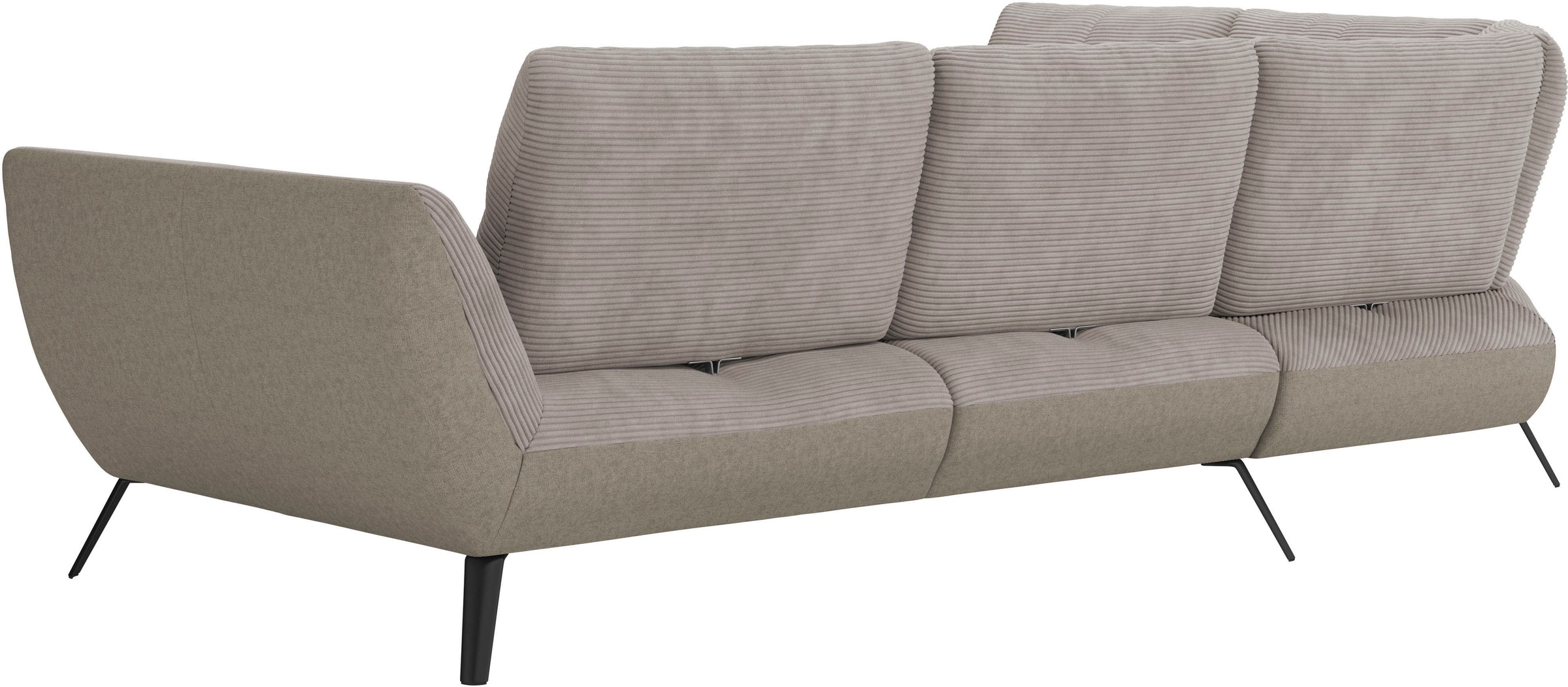 Places of Style Ecksofa »Mikado L-Form«, inkl. Sitztiefenverstellung und Armteilverstellung