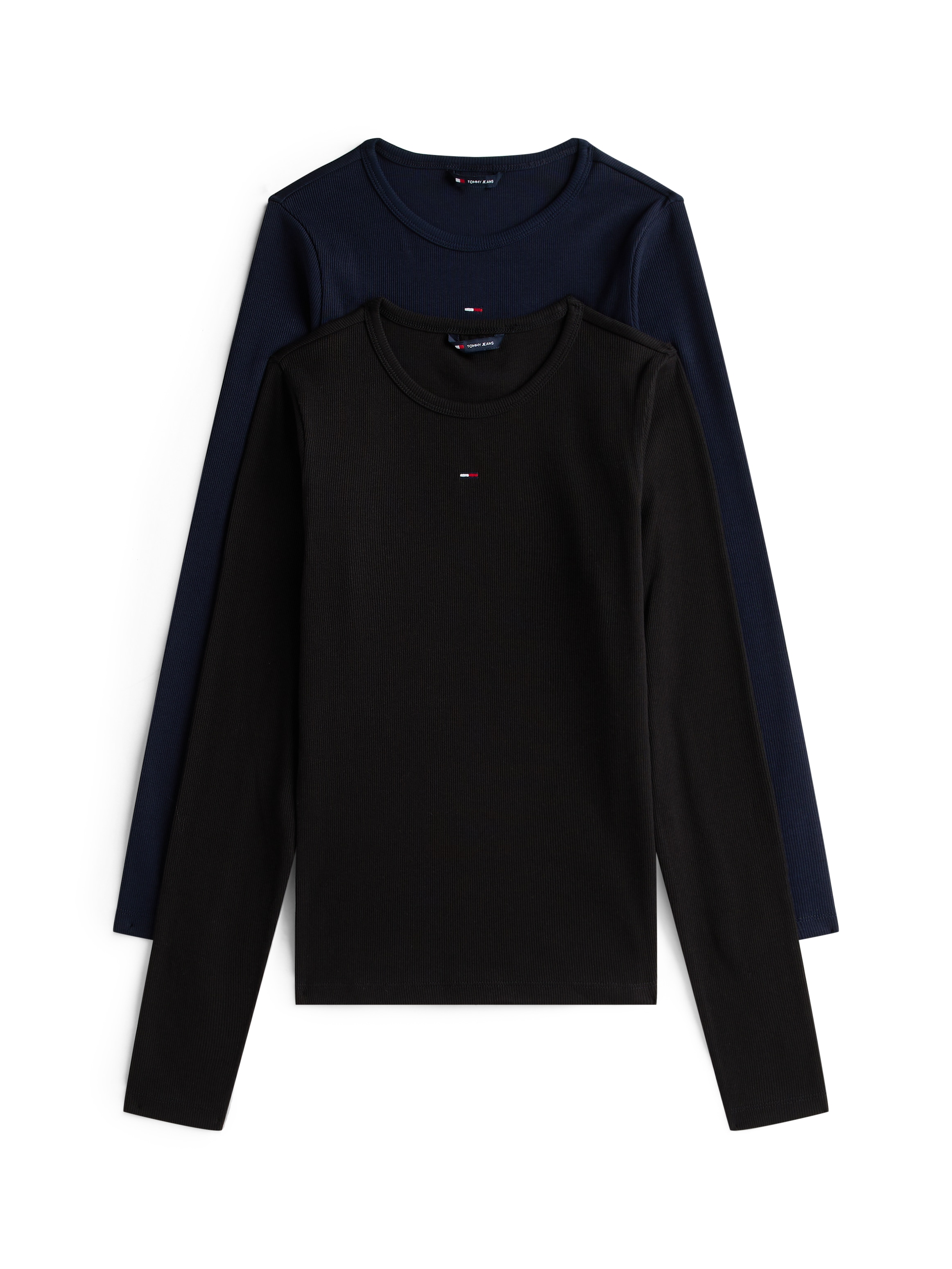 Tommy Jeans Langarmshirt "TJW 2PACK SLIM ESSENTIAL RIB LS" Packung, 2er-Pac günstig online kaufen